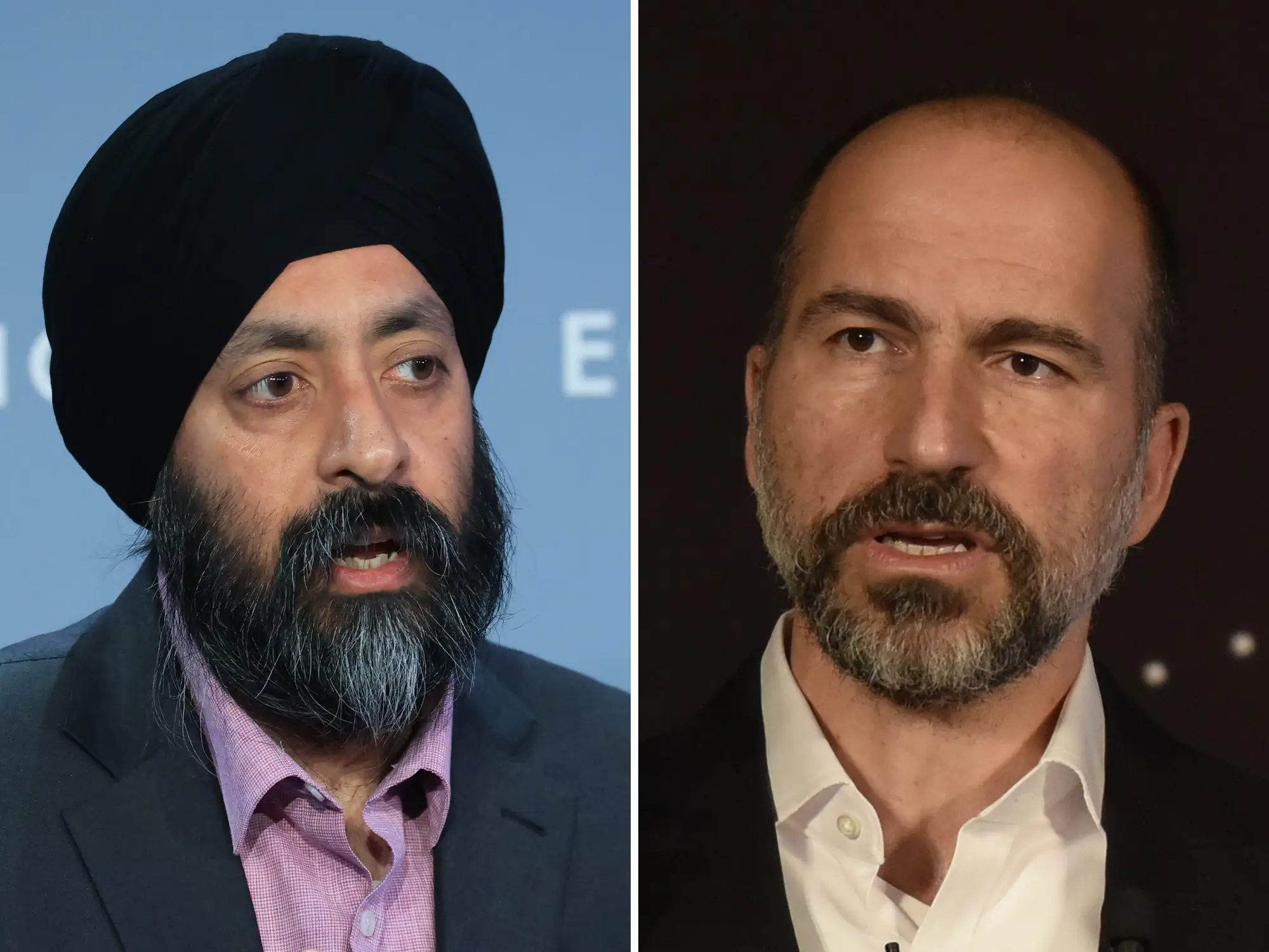 Aman Bhutani side by side Dara Khosrowshahi