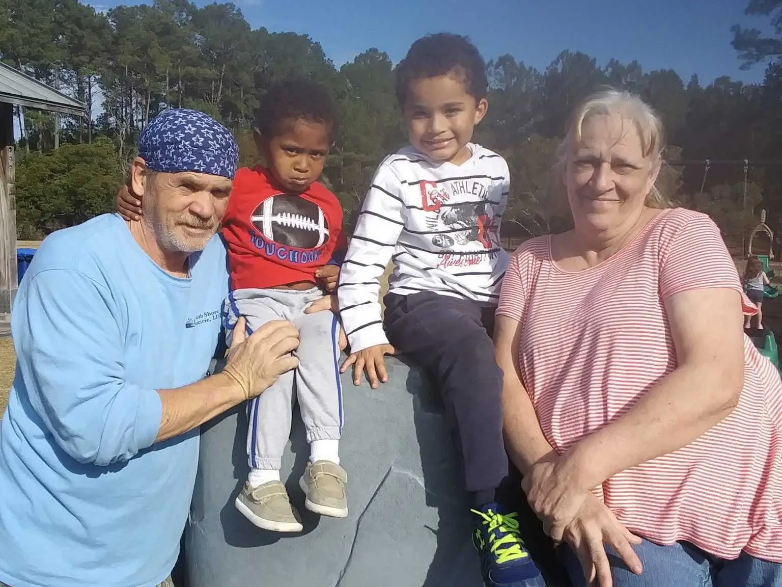 Grandparents with grandkids