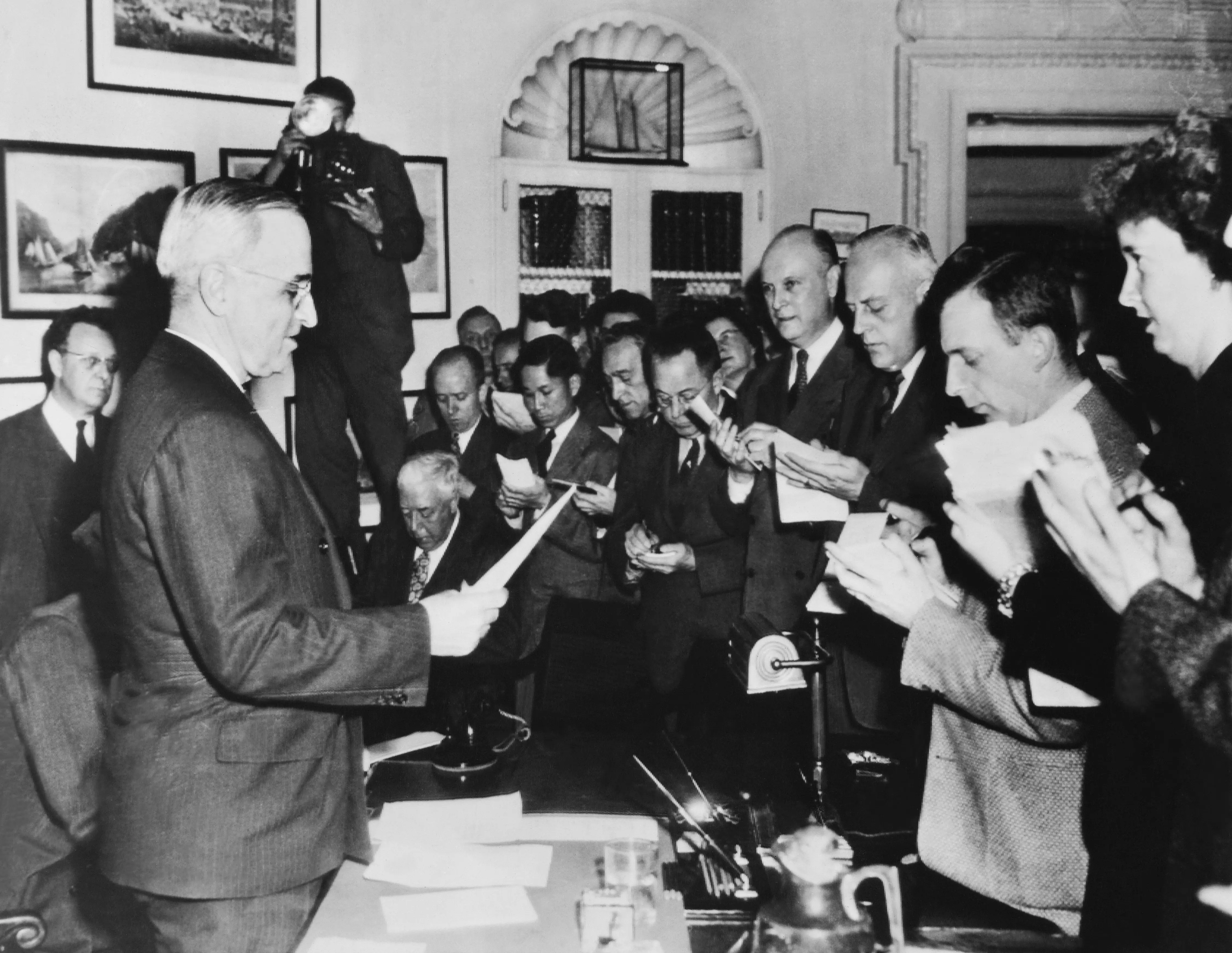 A press conference.