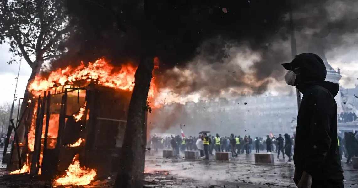 France is aflame as peaceful protests over the cost of living devolve into chaos and looting