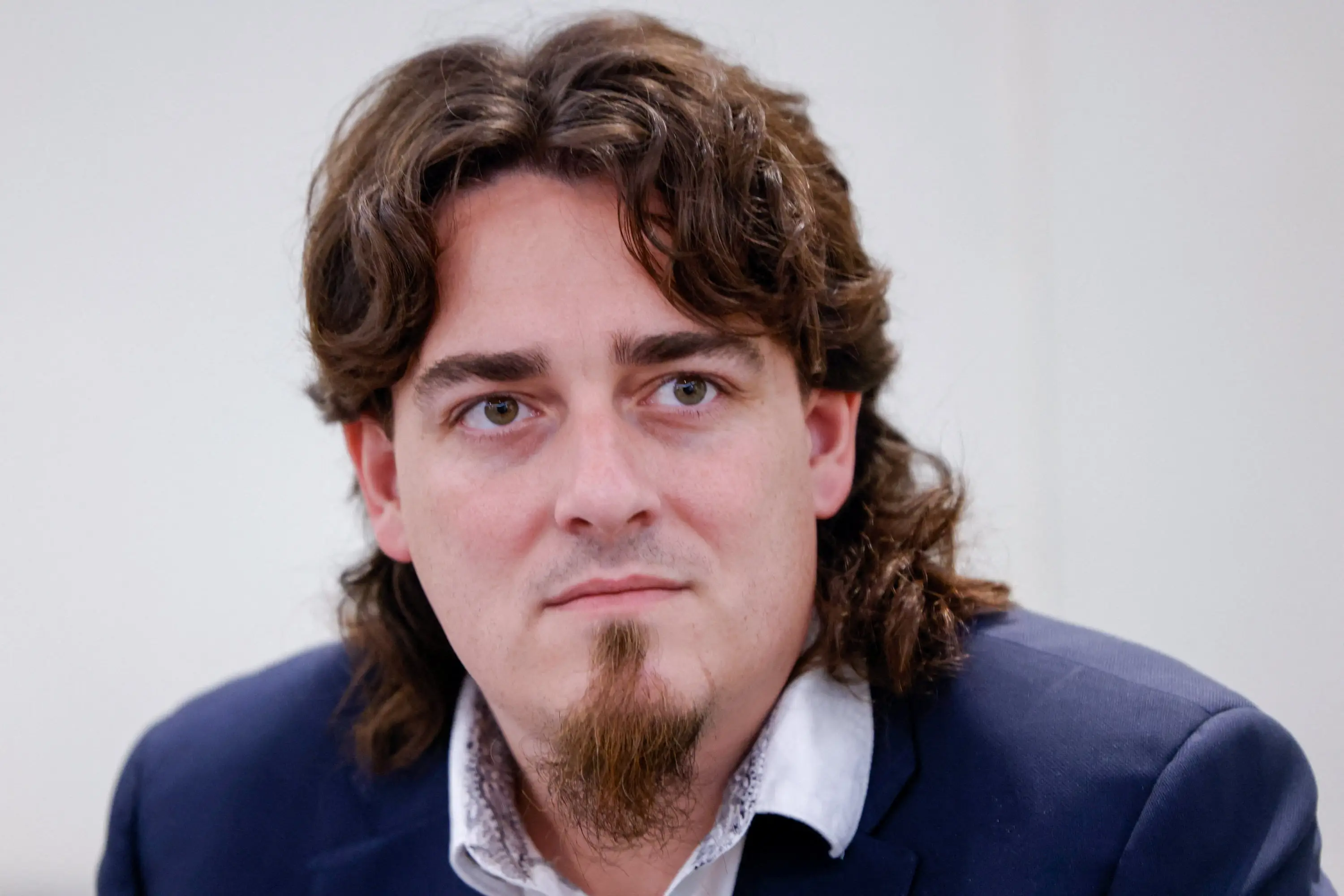 Close-up portrait of Palmer Luckey