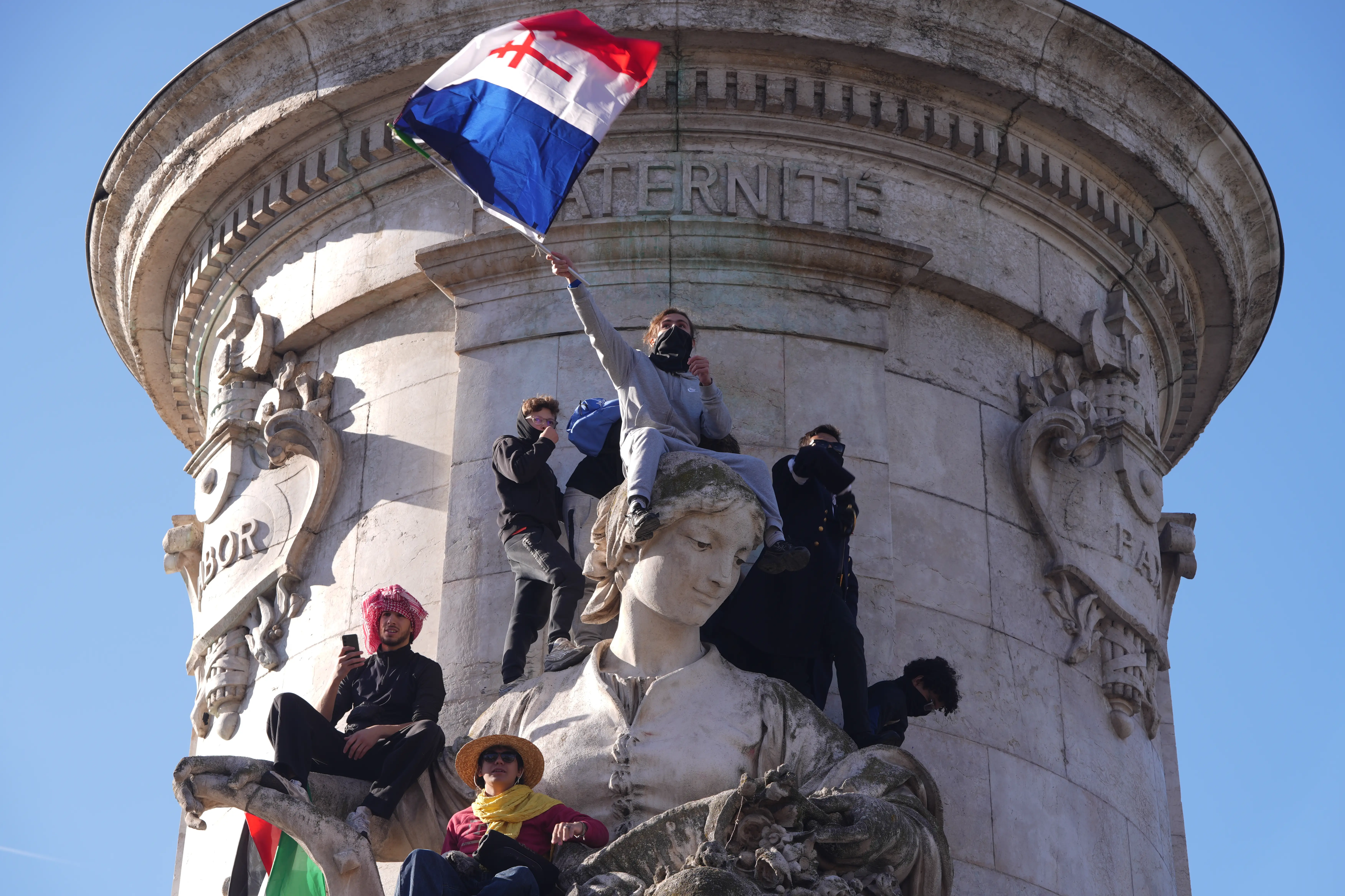Protesters gather at 
