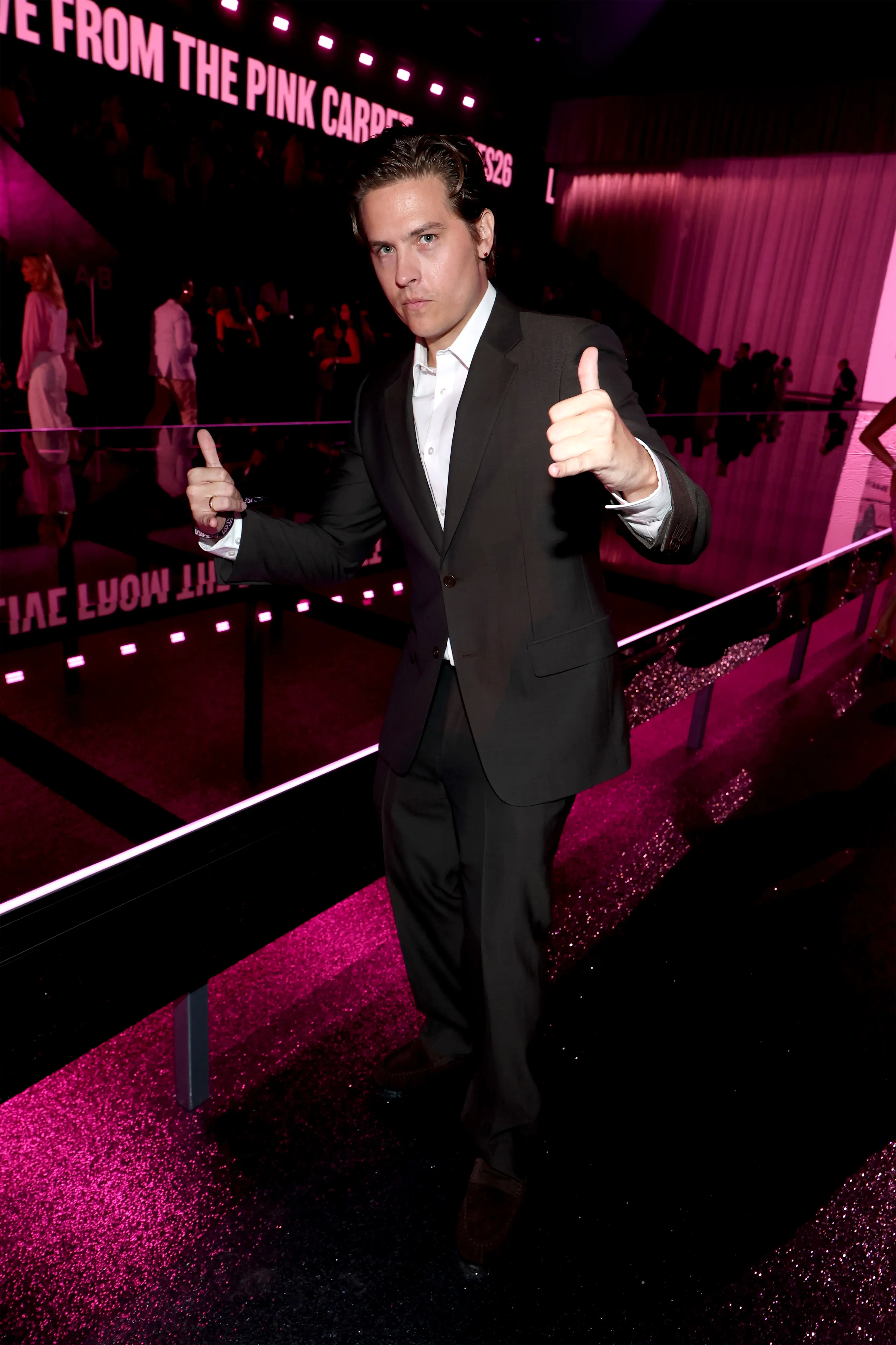 Dylan Sprouse at the 2026 Victoria's Secret Fashion Show in Los Angeles.