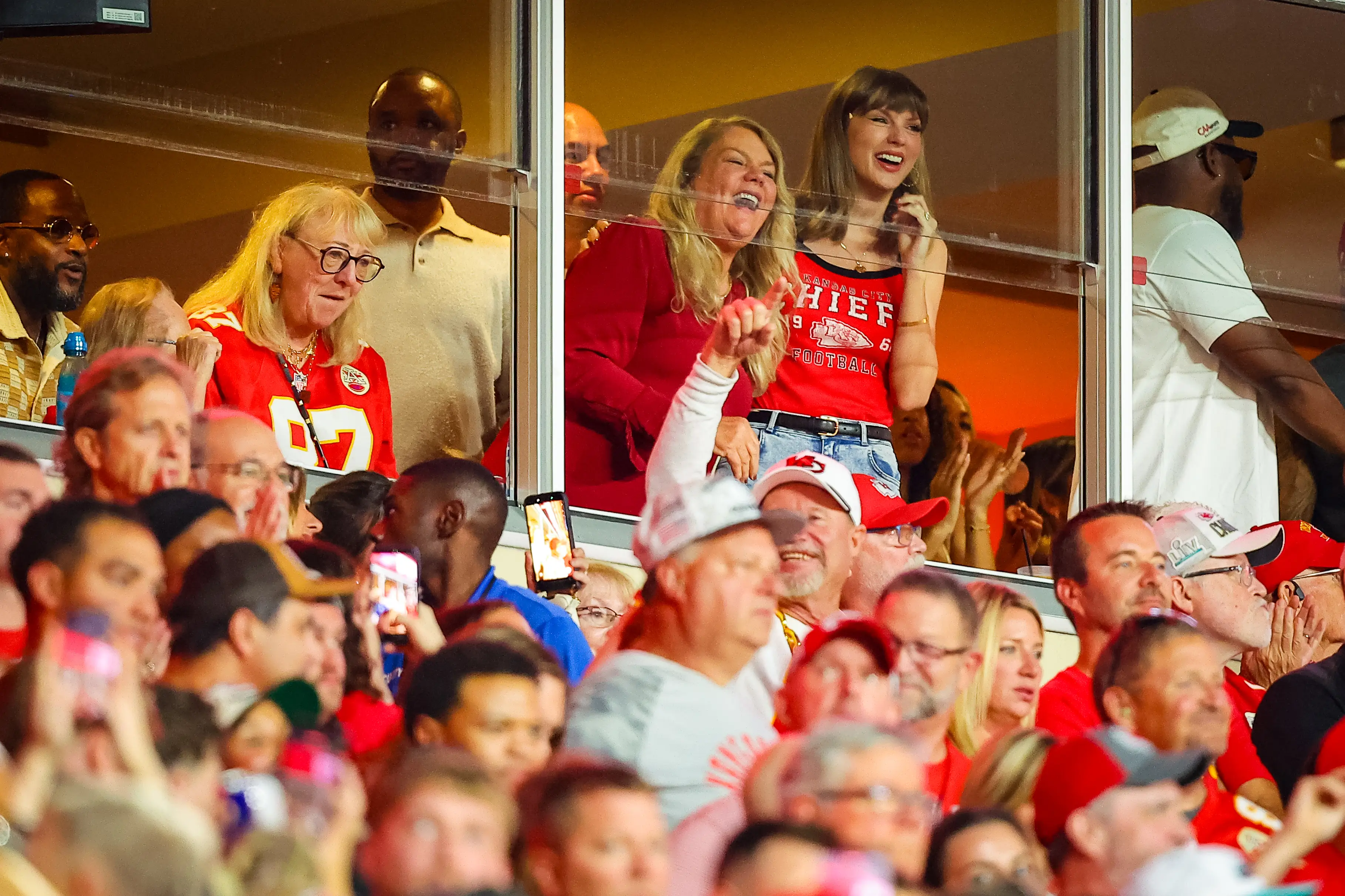 Taylor Swift at Arrowhead Stadium in Kansas City, Missouri, on September 20.