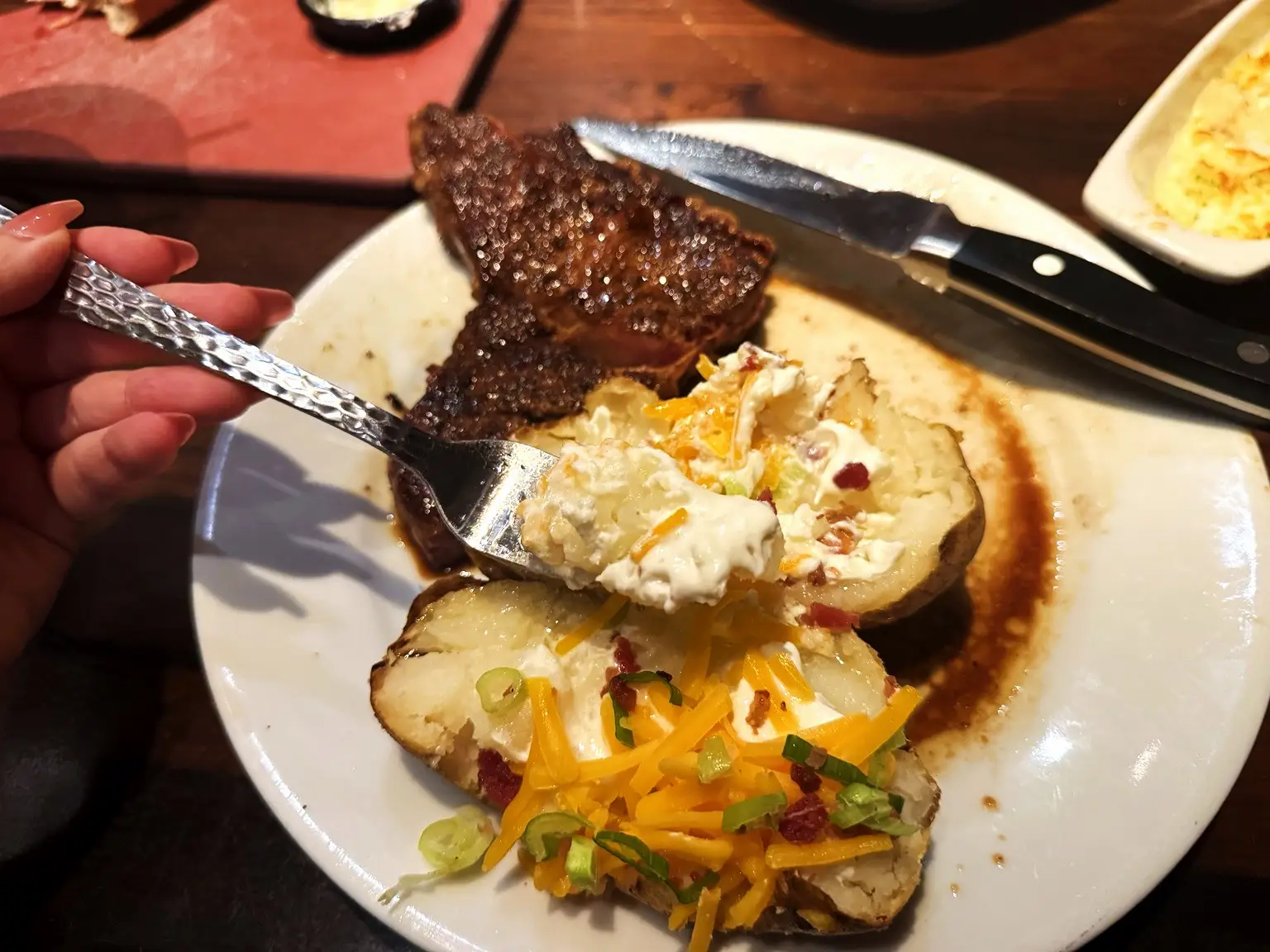 longhorn steakhouse loaded potato