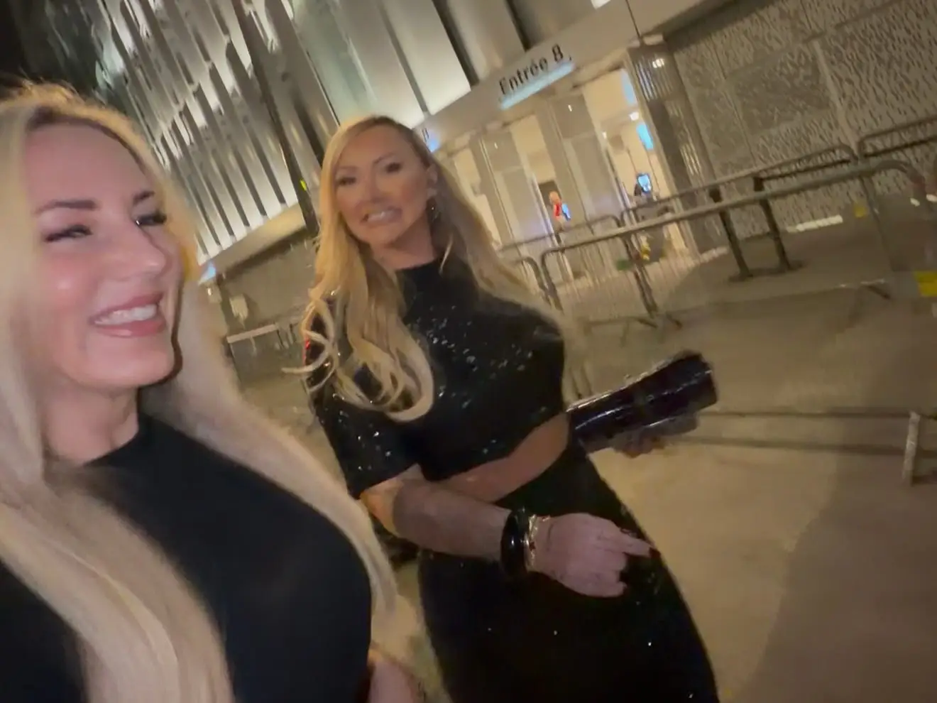 Rebecca Mac (right) and her friend