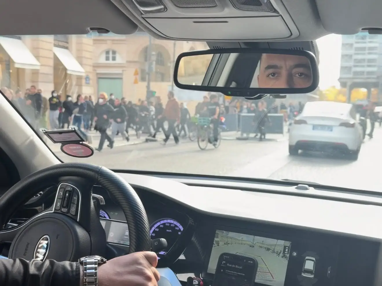 Rebecca Man was in her Uber from Galeries Lafayette to her hotel on Saturday