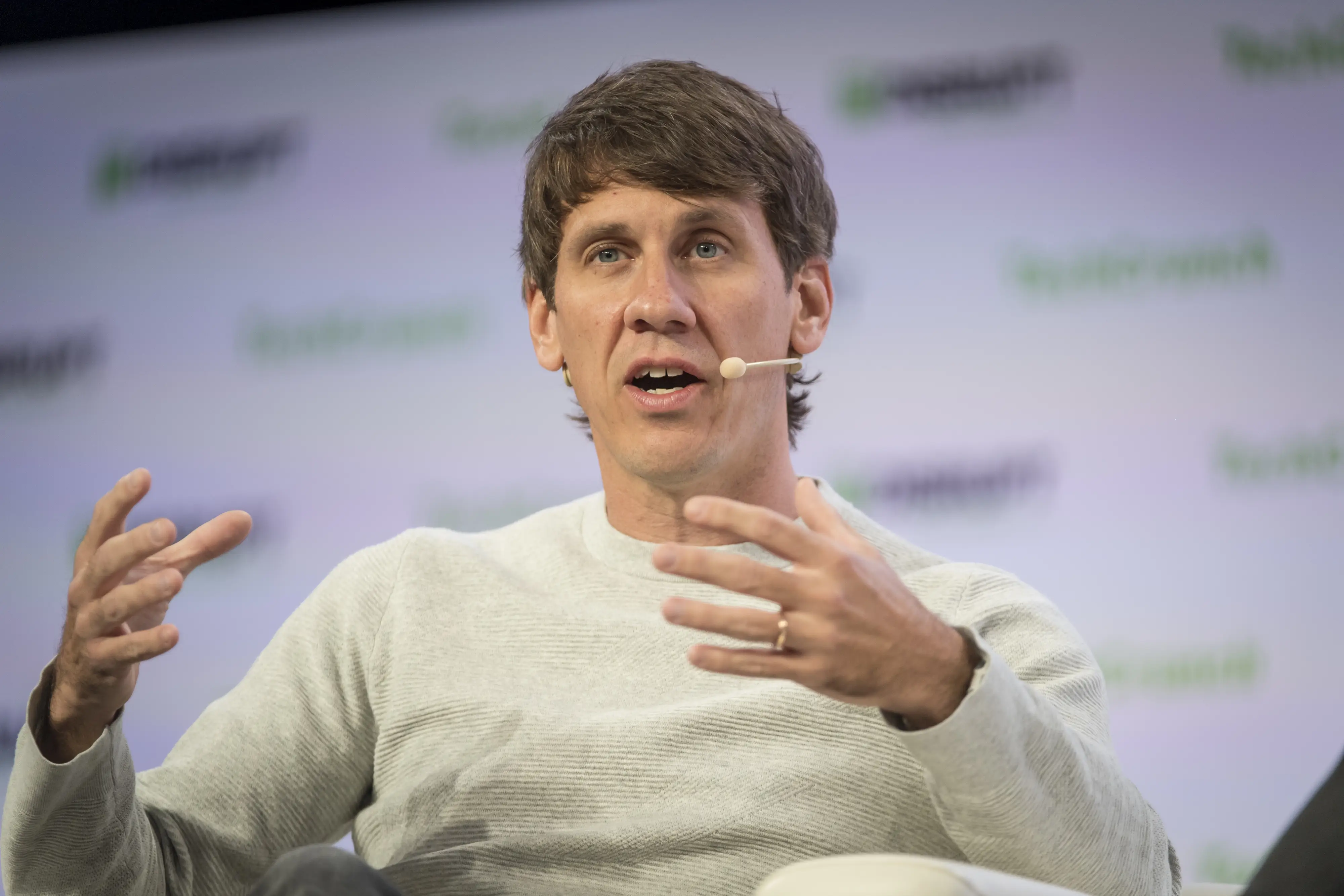 Foursquare founder Dennis Crowley is pictured.