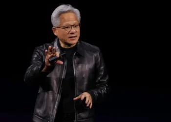 A protester and a robot duck hiccup: 2 moments from Jensen Huang’s keynote didn’t go to plan