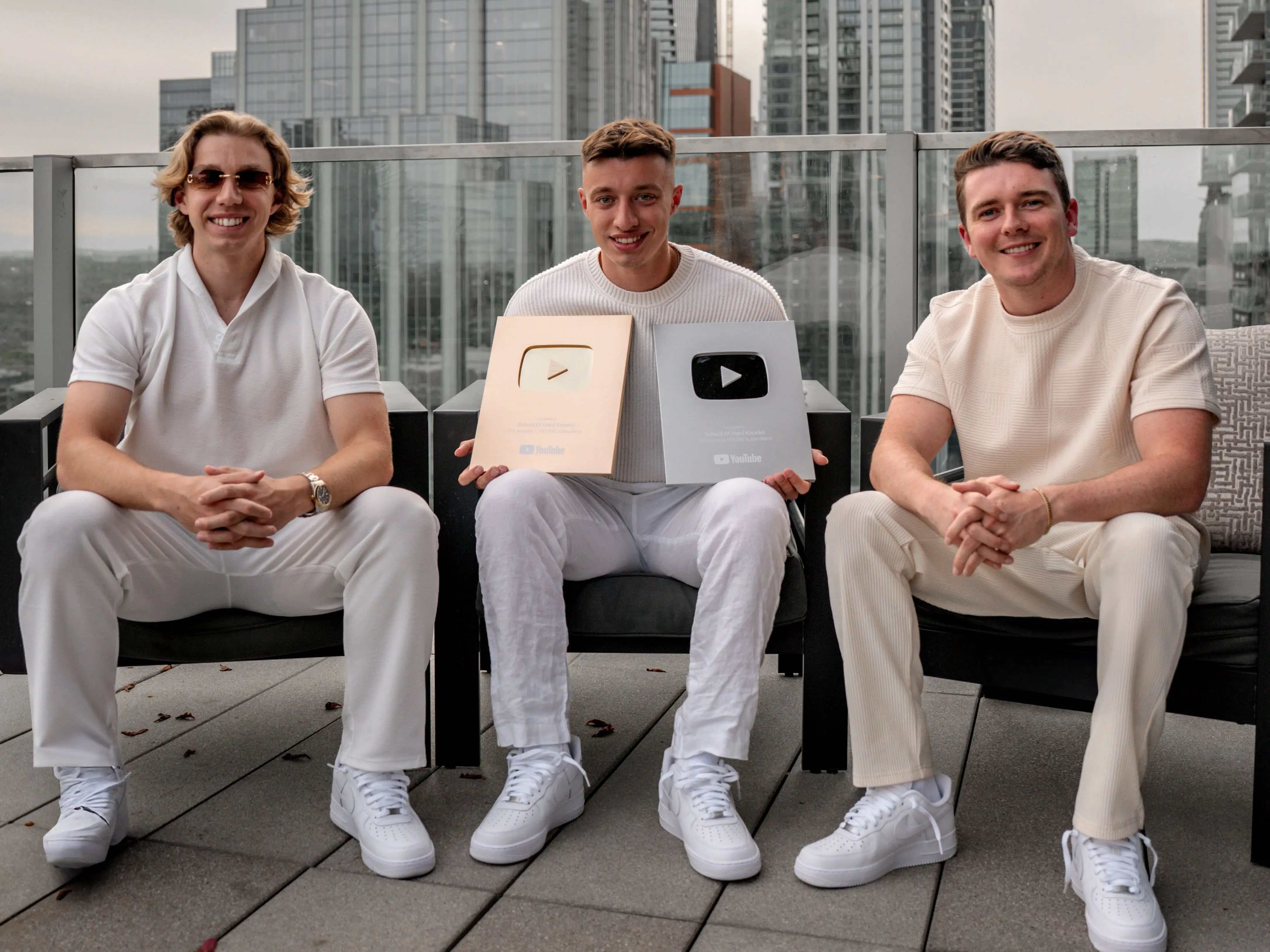 School of Hard Knocks founders Jack Dumoulin, James Dumoulin, and Josh Smith.