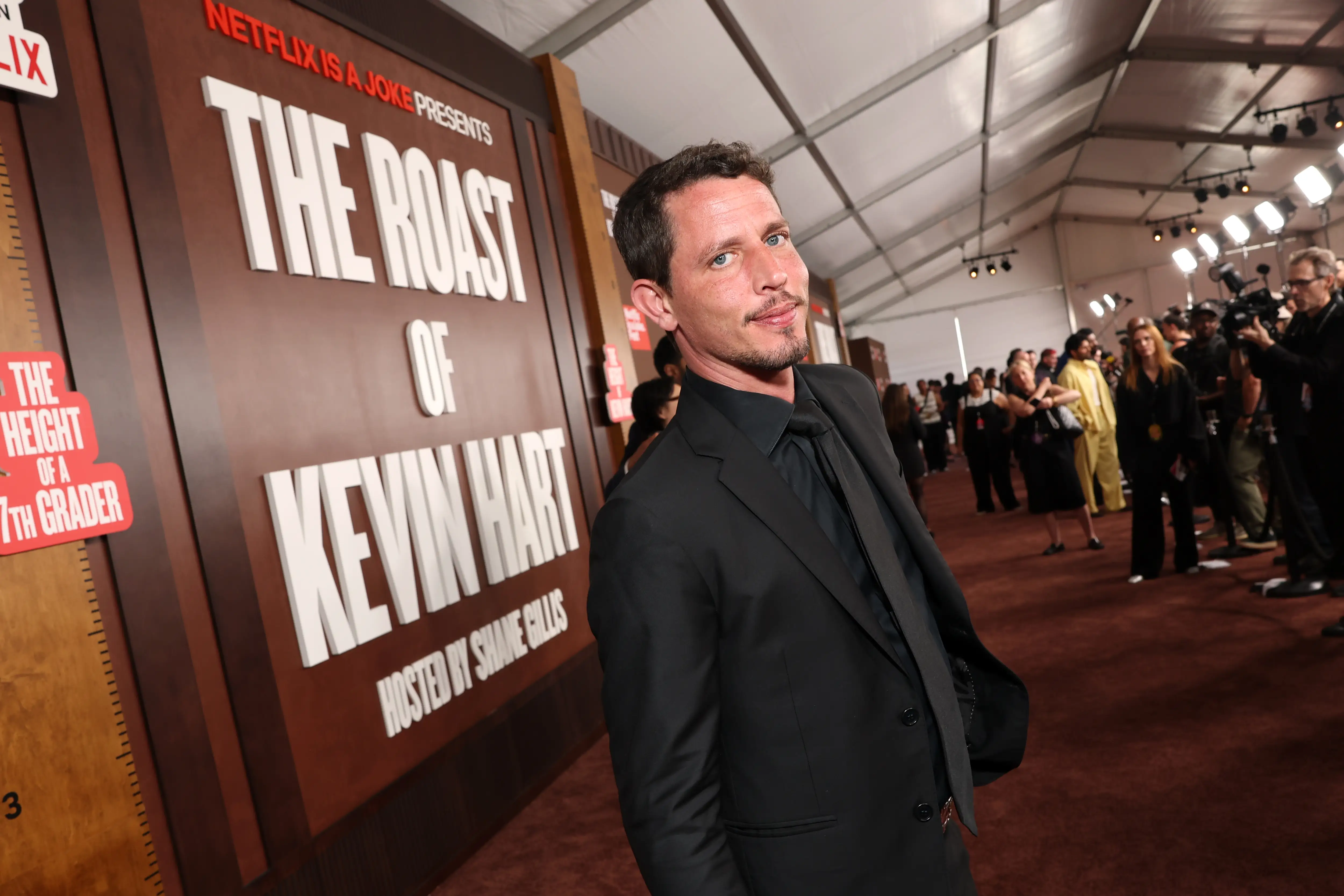 INGLEWOOD, CALIFORNIA - MAY 10: Tony Hinchcliffe attends Netflix Is A Joke Festival Presents: The Roast of Kevin Hart at The Kia Forum on May 10, 2026 in Inglewood, California. (Photo by Matt Winkelmeyer/Getty Images for Netflix)