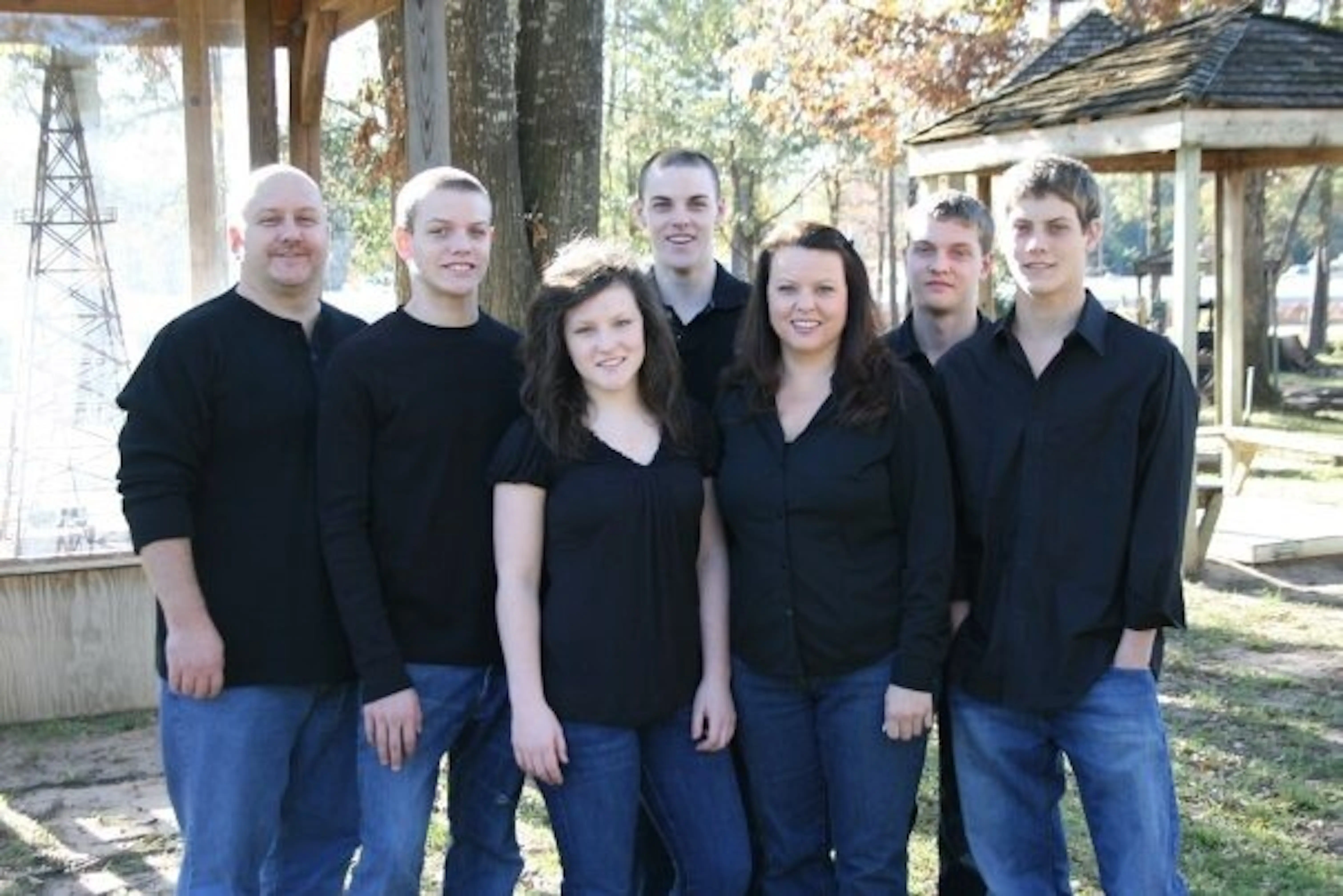 The Rooney family pose for a photograph