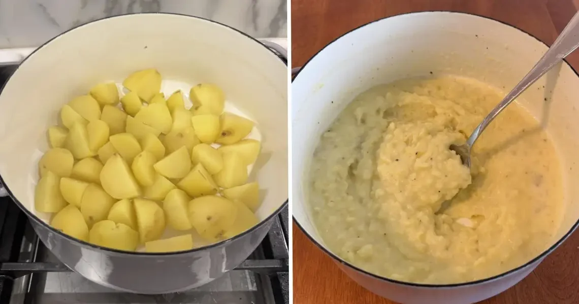 I made Ina Garten’s flavorful mashed potatoes. From now on, I’ll bring this easy side dish to every dinner party.