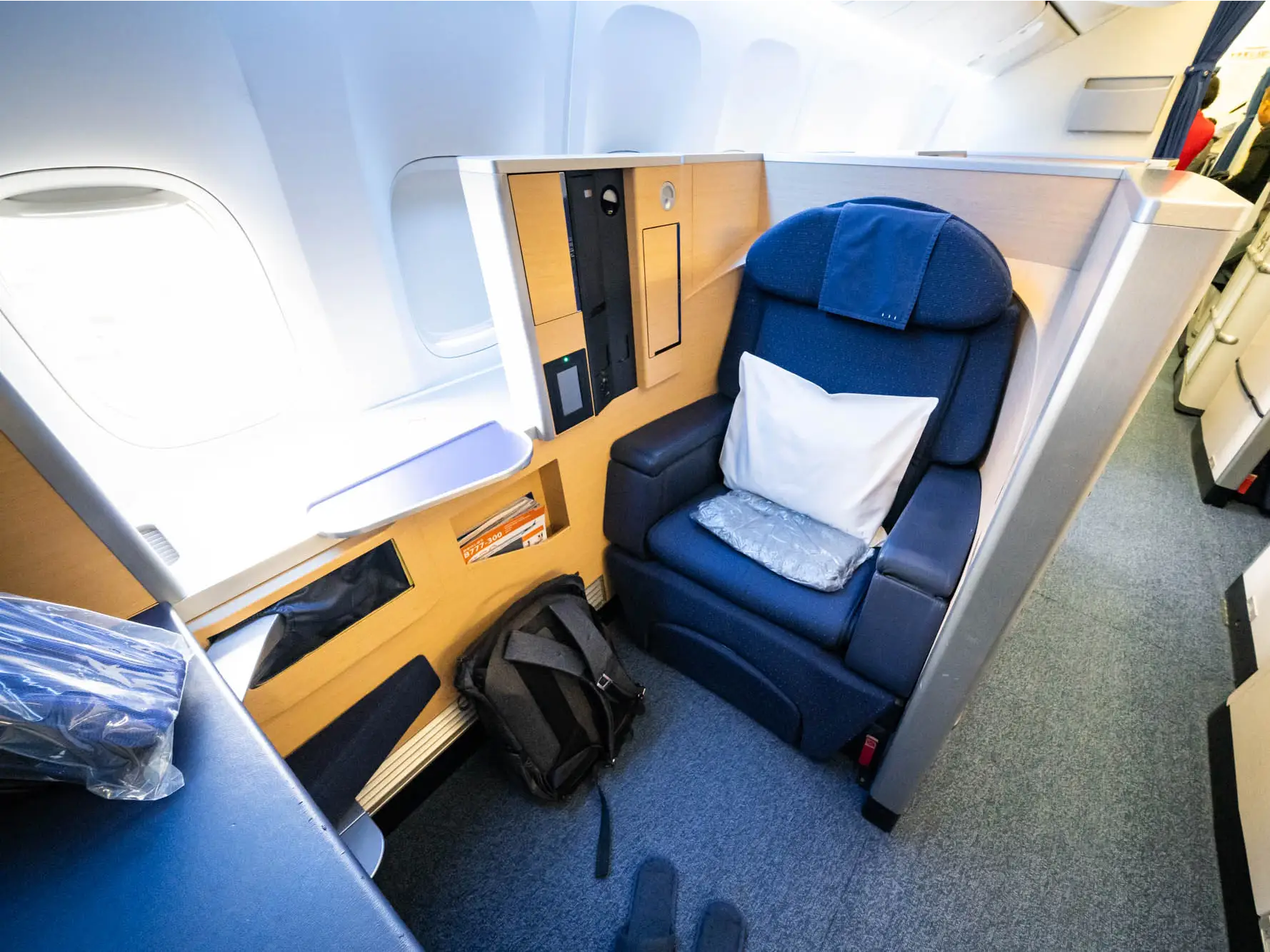 First class on ANA All Nippon Airways.