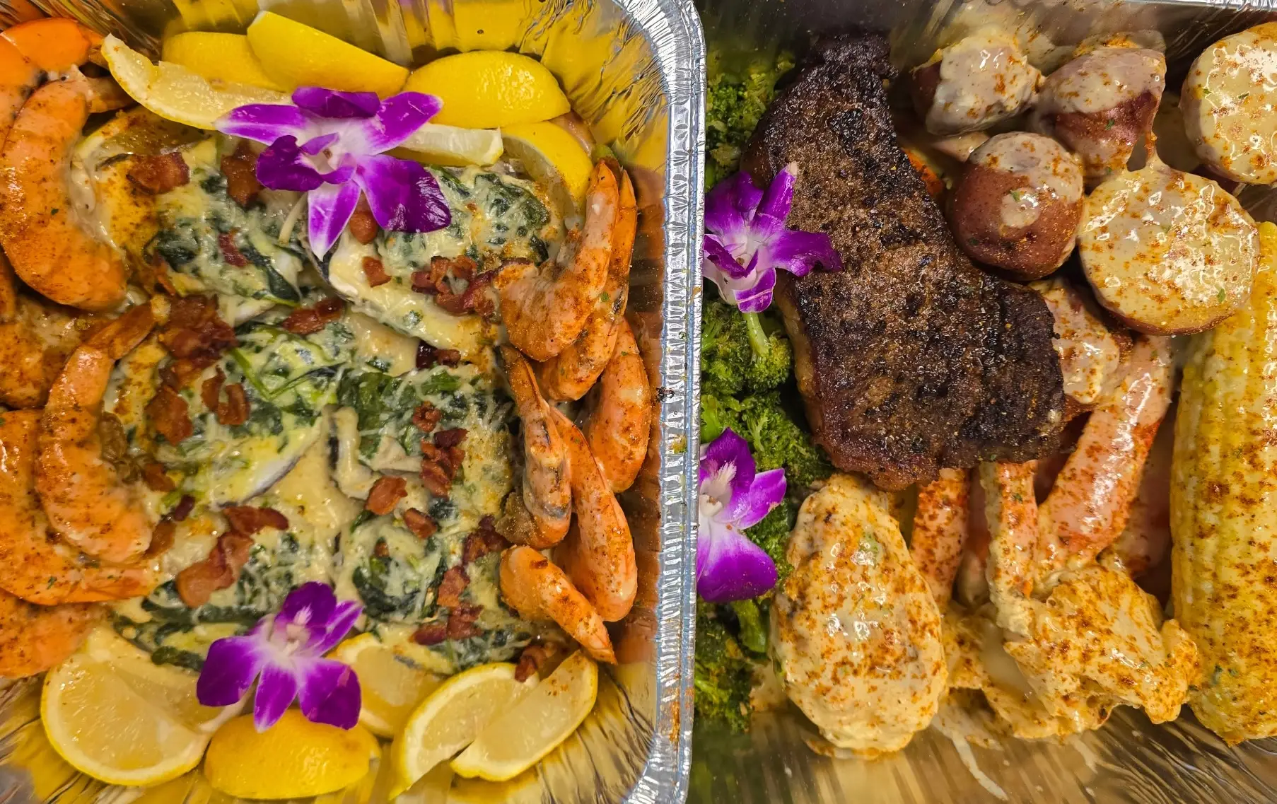 reds garlic seafood