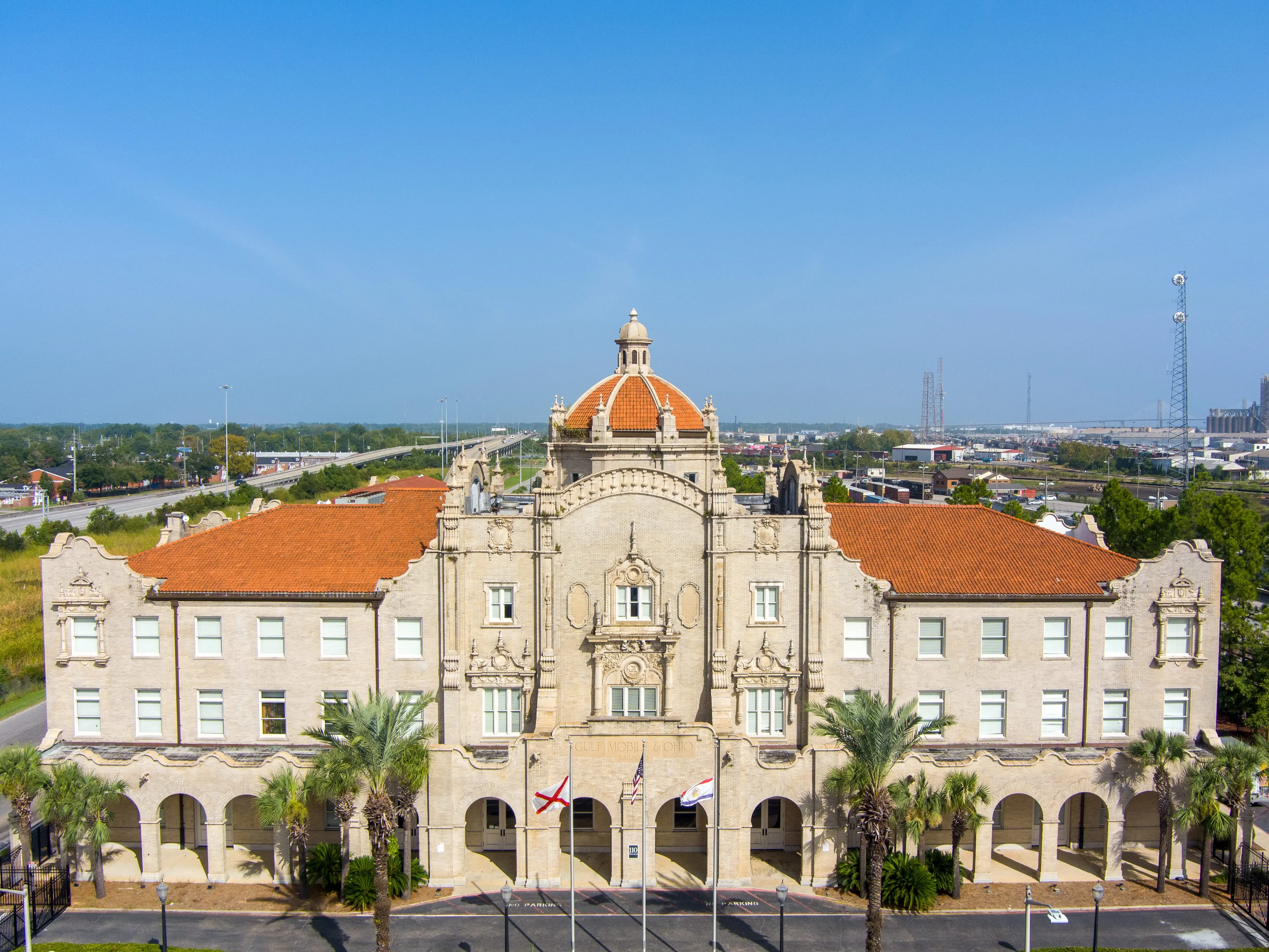 The Gulf, Mobile, and Ohio Passenger Terminal in Mobile was built in 1907.