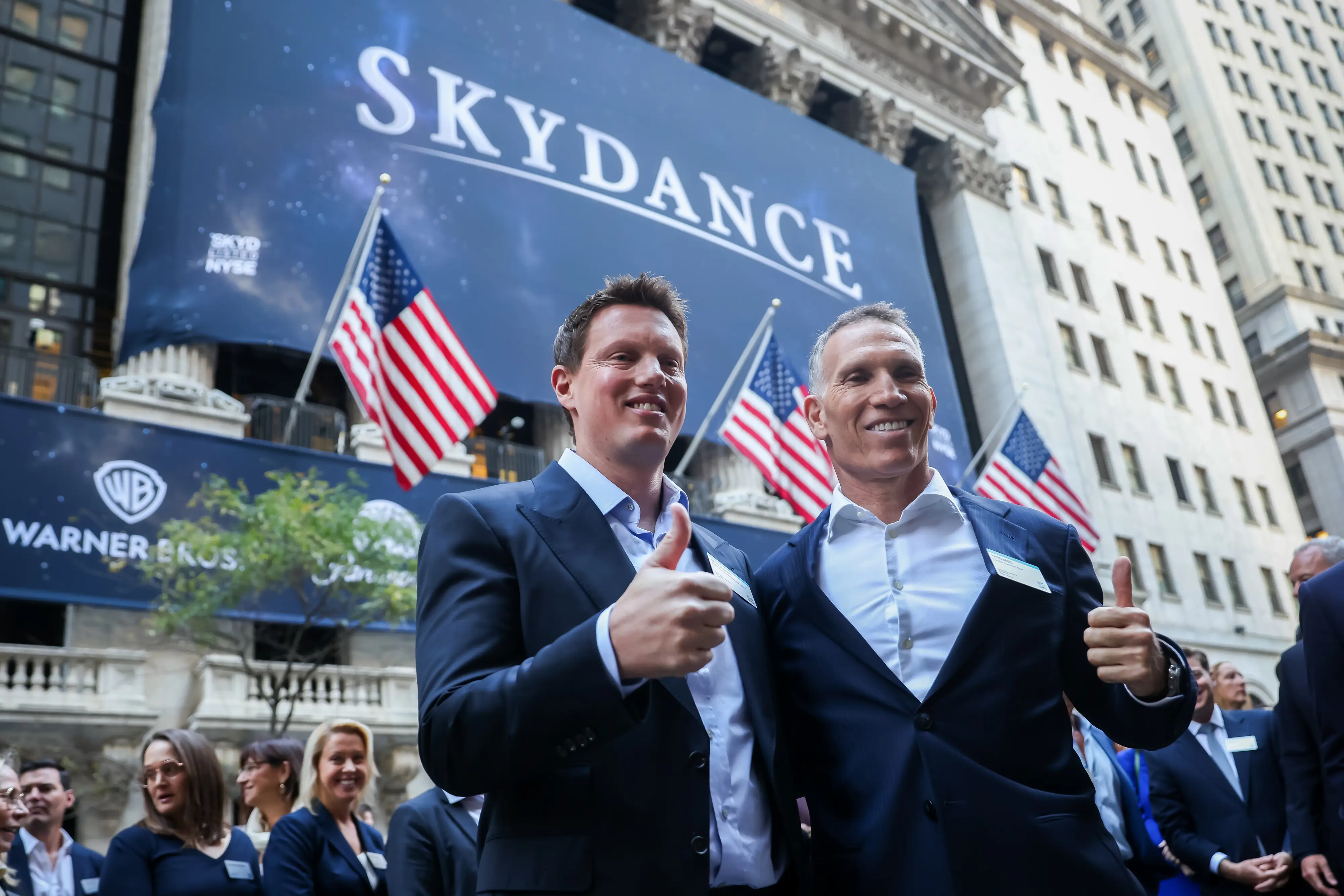 Skydance's co-CEOs David Ellison and Ynon Kreiz.