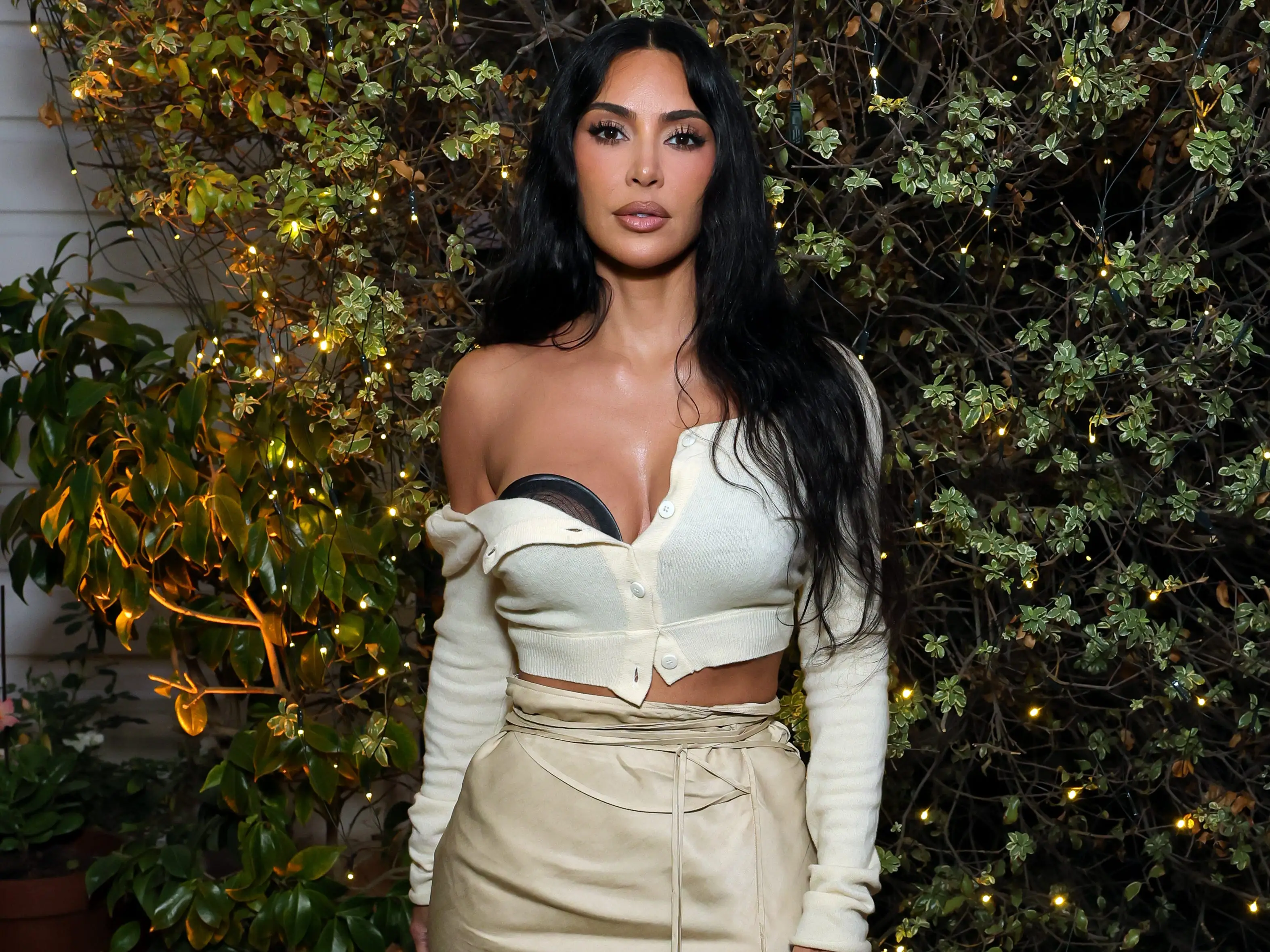 Kim Kardashian at the This Is About Humanity Soiree in Hollywood on August 29.