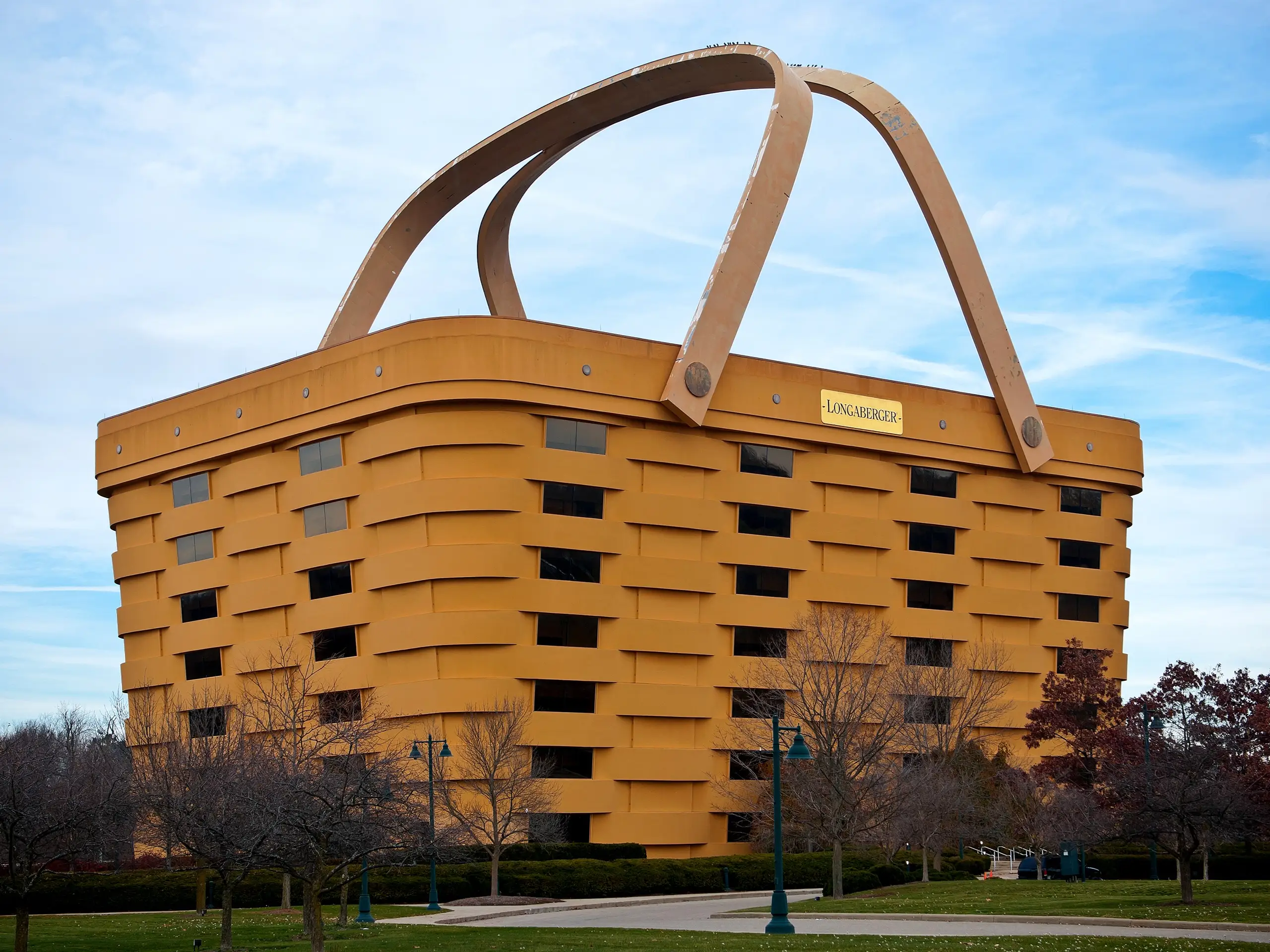 Basket Shaped Longaberger Company Home Office stock photo