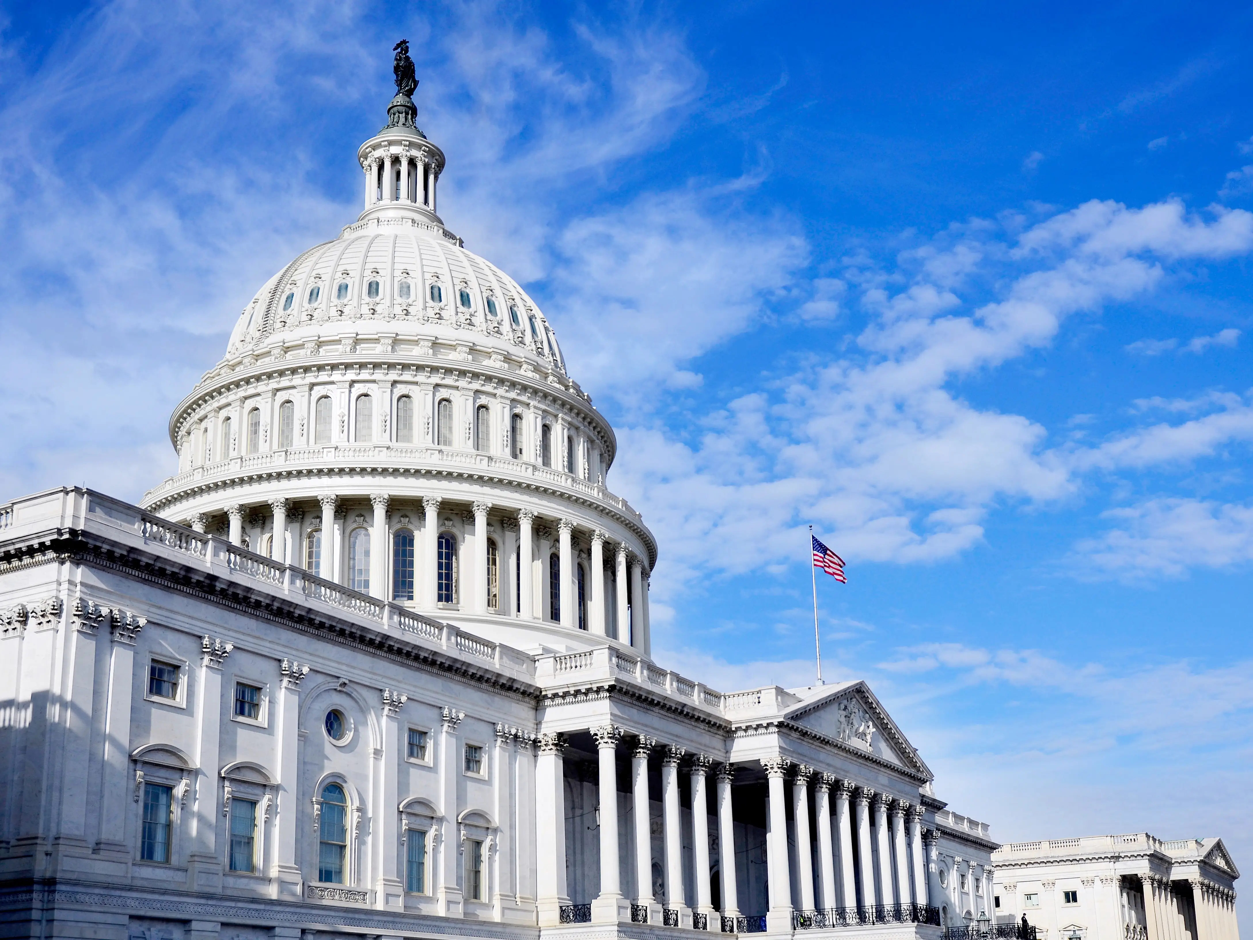 United States Capitol Building in Washington DC public building
