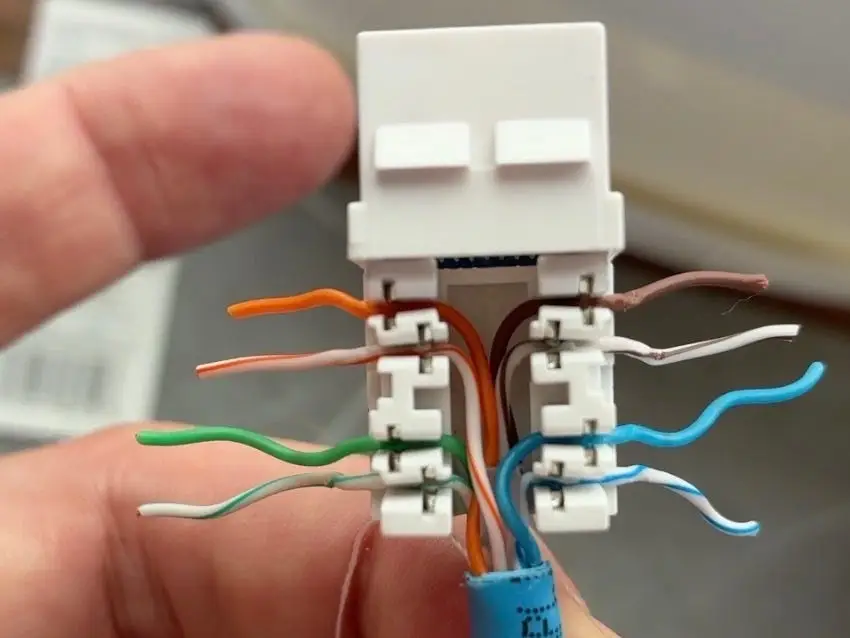 Terminating a Cat 6 ethernet cable