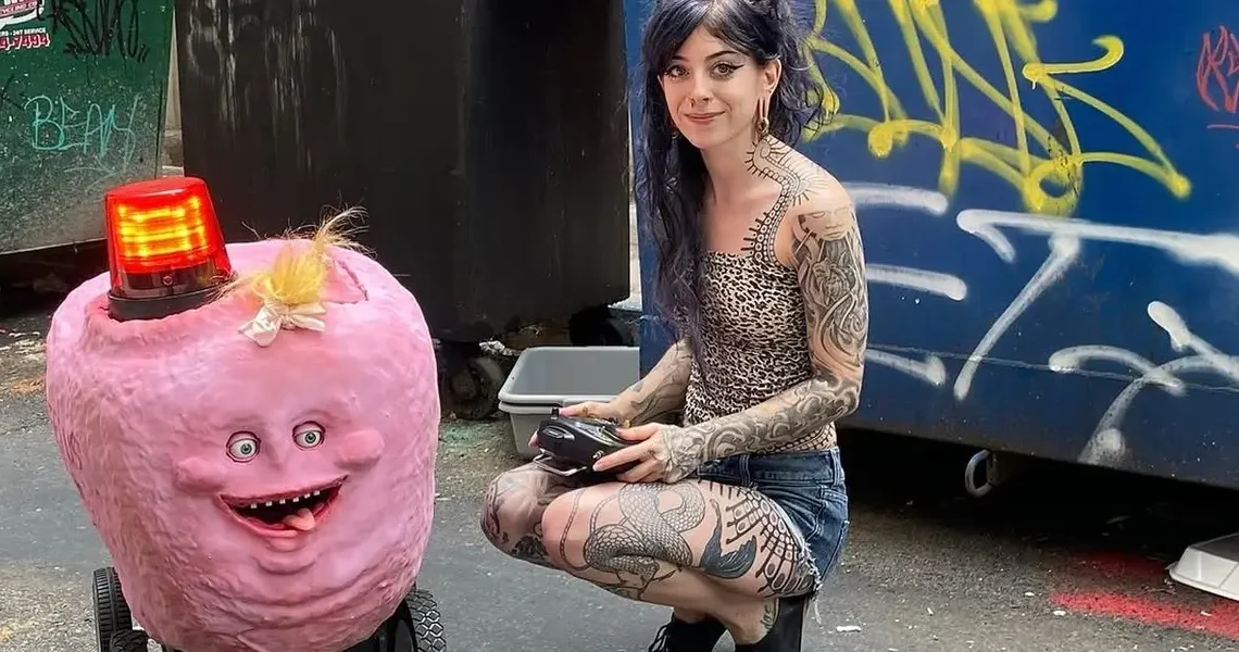 I built a robot to push back against delivery bots and bring art to the streets