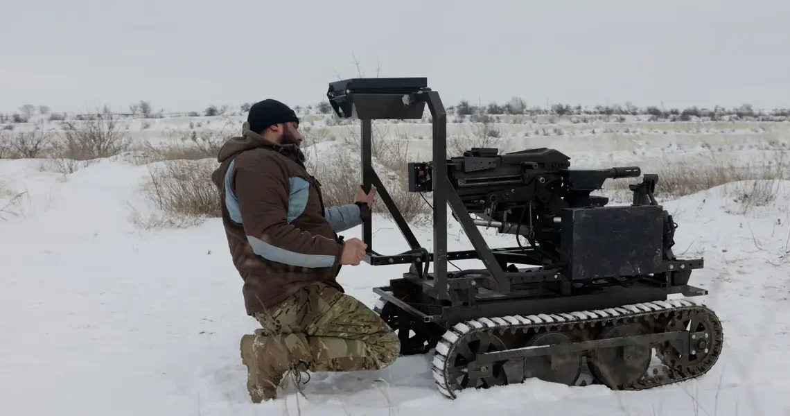 Ukraine is arming war robots with grenade launchers to hit the Russians so its soldiers don’t have to get too close