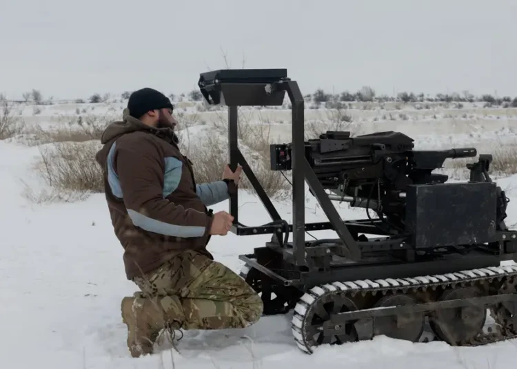 Ukraine is arming war robots with grenade launchers to hit the Russians so its soldiers don’t have to get too close