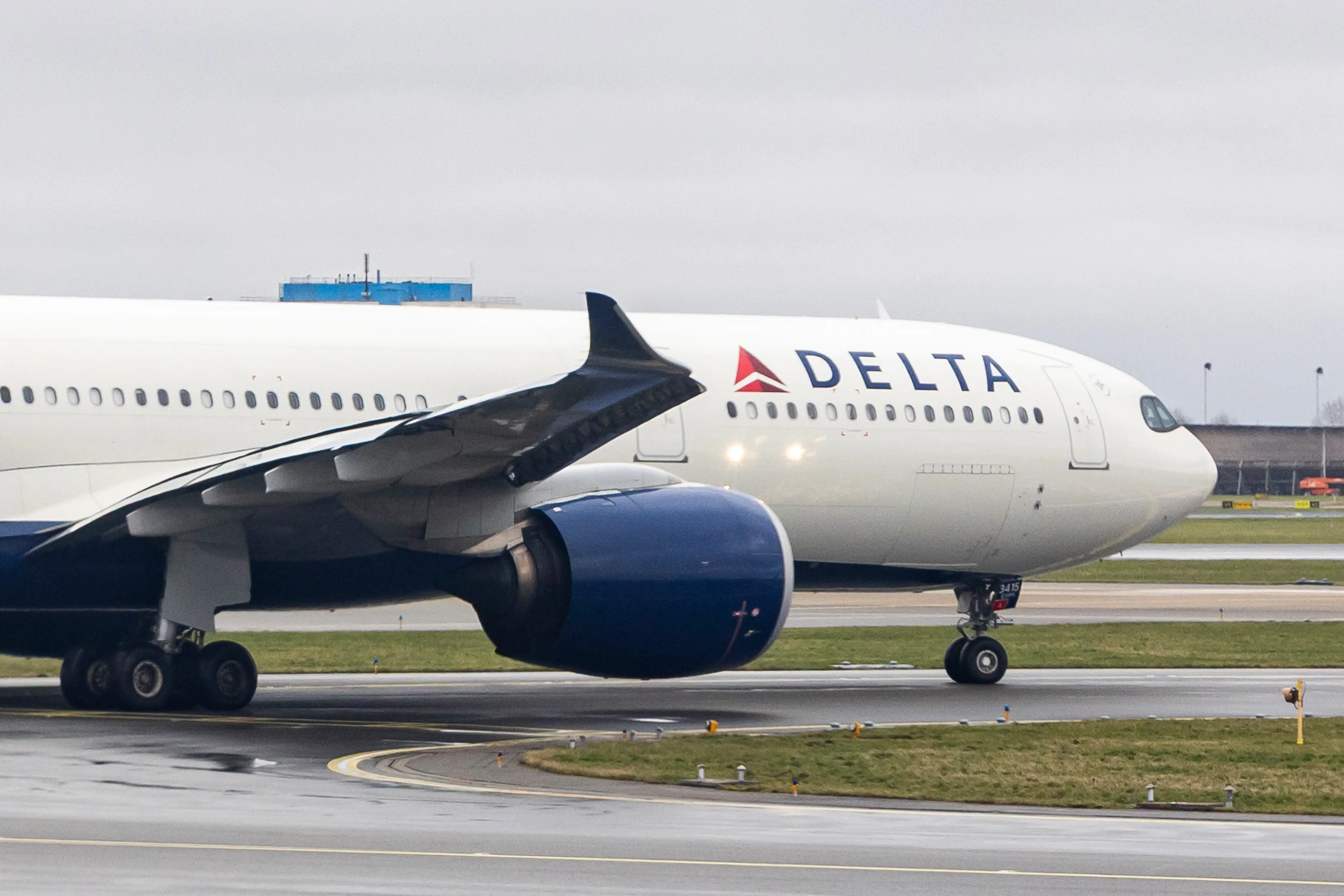 A delta A330neo on the airport.