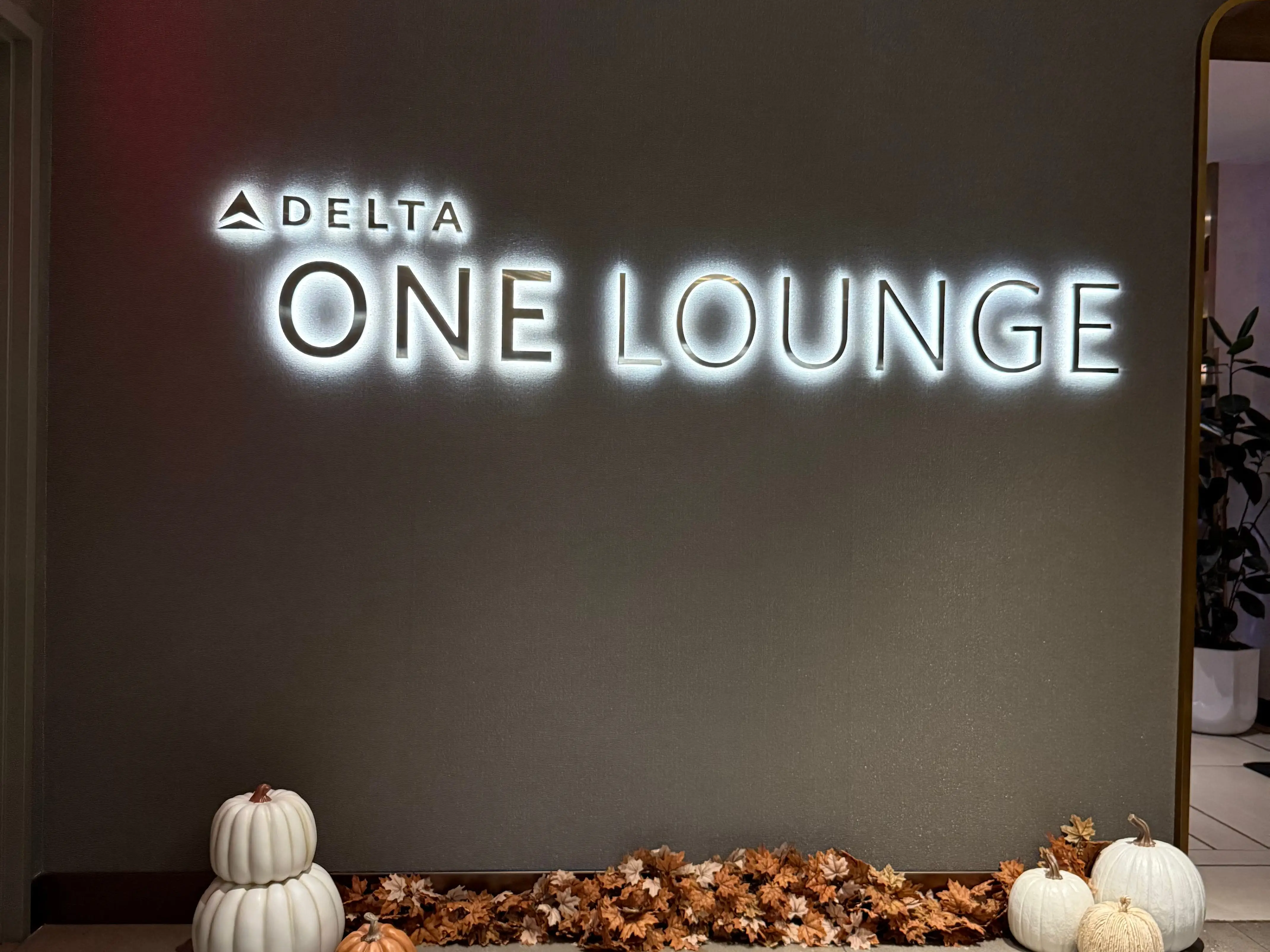 Entrance to Delta One lounge.