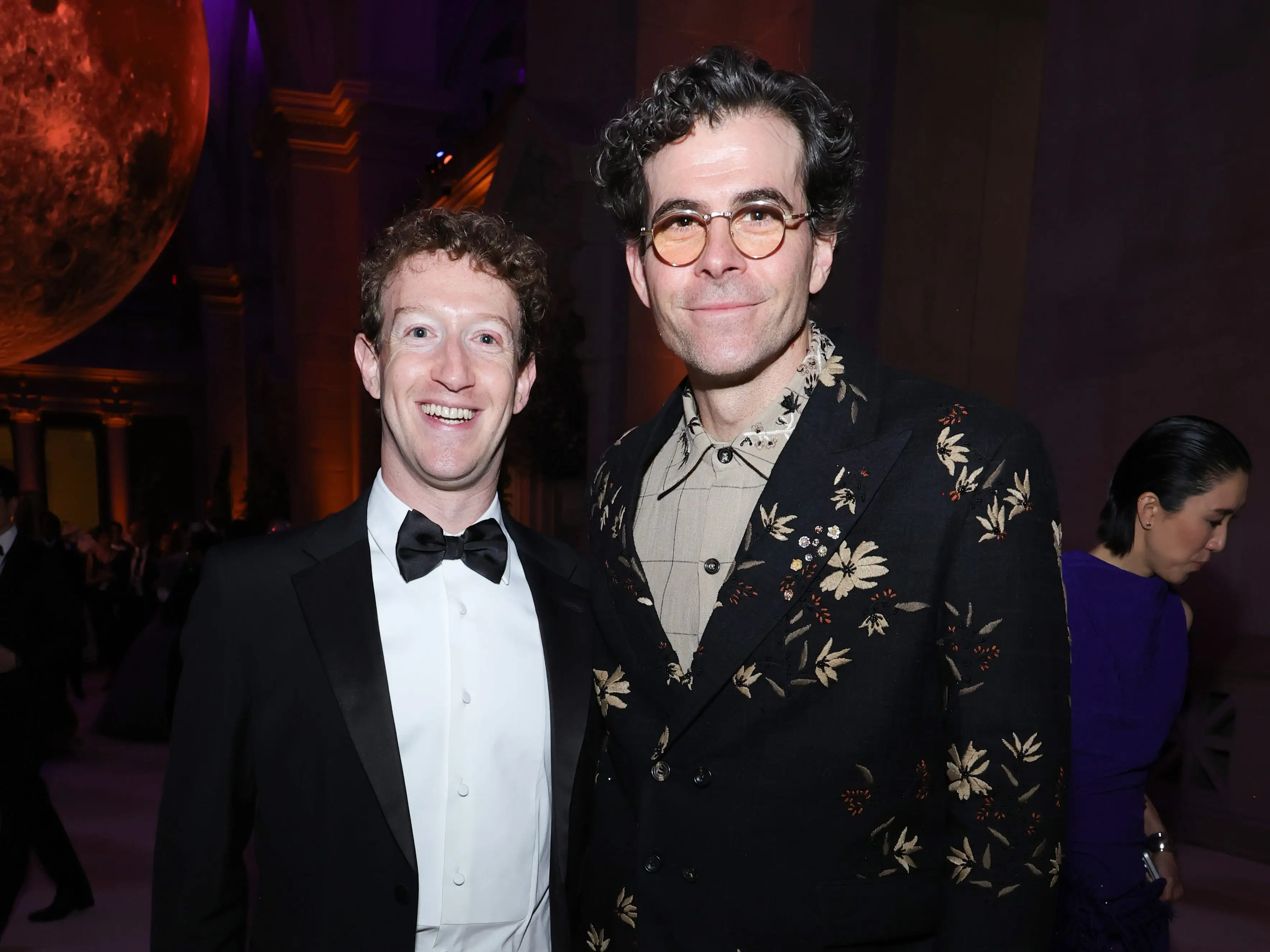 NEW YORK, NEW YORK - MAY 04: (L-R) Mark Zuckerberg and Adam Mosseri attend the 2026 Met Gala celebrating