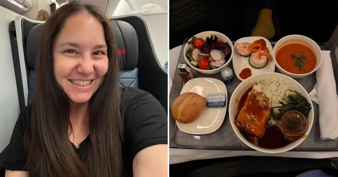 I paid $900 to upgrade to Delta One to Europe. The suite was like a mini-hotel room, but the food was disappointing.