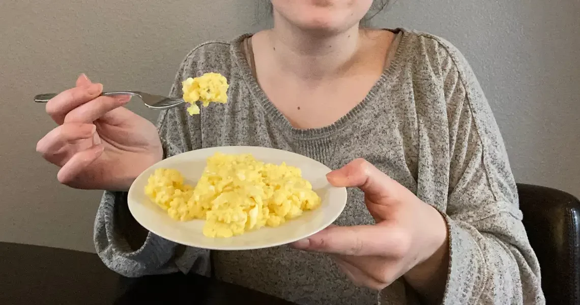I tried Bobby Flay’s trick for perfect scrambled eggs, but found a cheaper way to get similar results