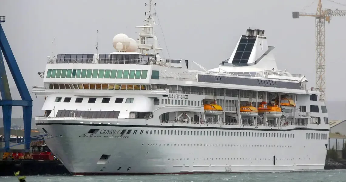 A ‘never-ending’ cruise has halted operations and told residents to disembark in Cambodia after fuel costs rose over 300%
