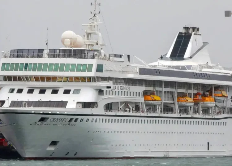 A ‘never-ending’ cruise has halted operations and told residents to disembark in Cambodia after fuel costs rose over 300%