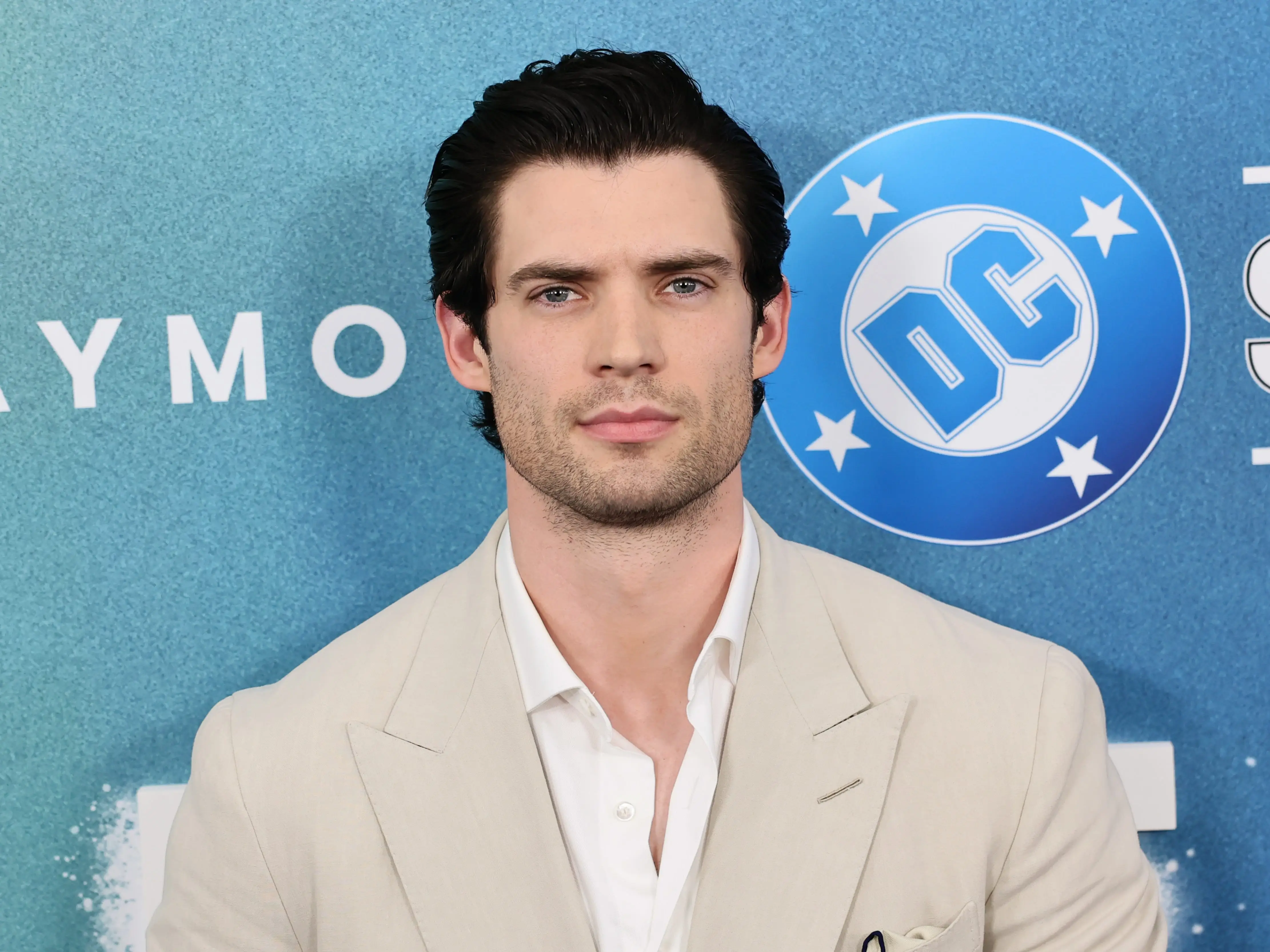 David Corenswet attends the premiere of 