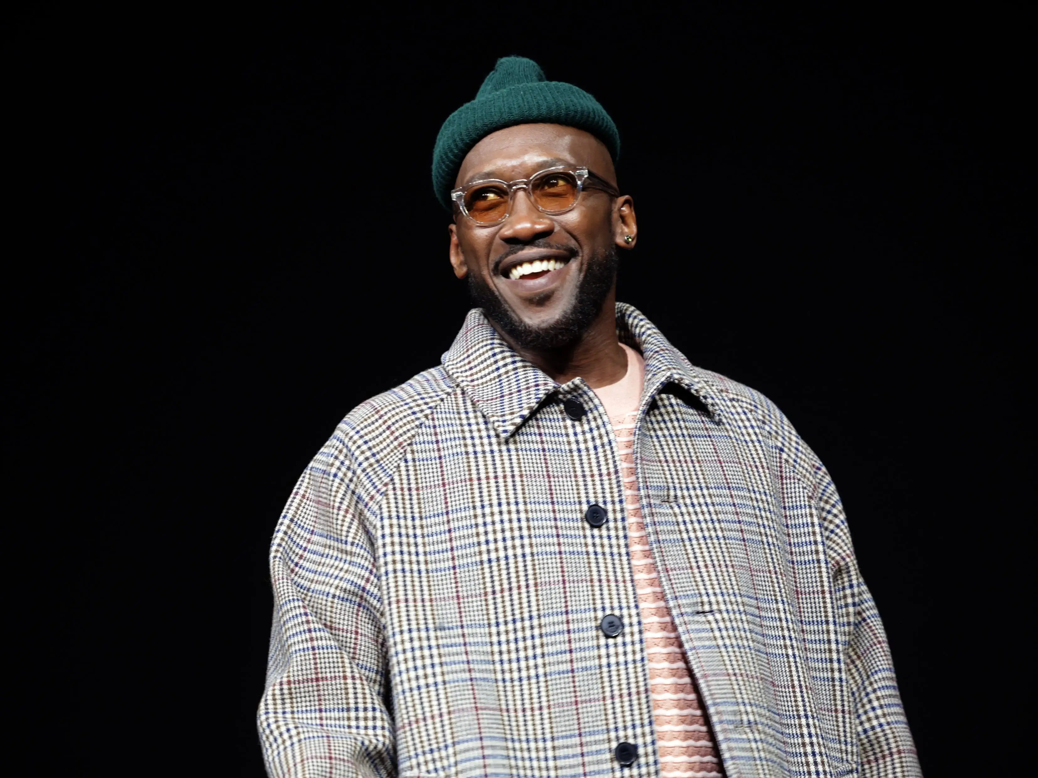 Mahershala Ali speaks onstage during the Amazon MGM Studios CinemaCon 2026 Presentation at The Colosseum at Caesars Palace on April 15, 2026 in Las Vegas, Nevada.