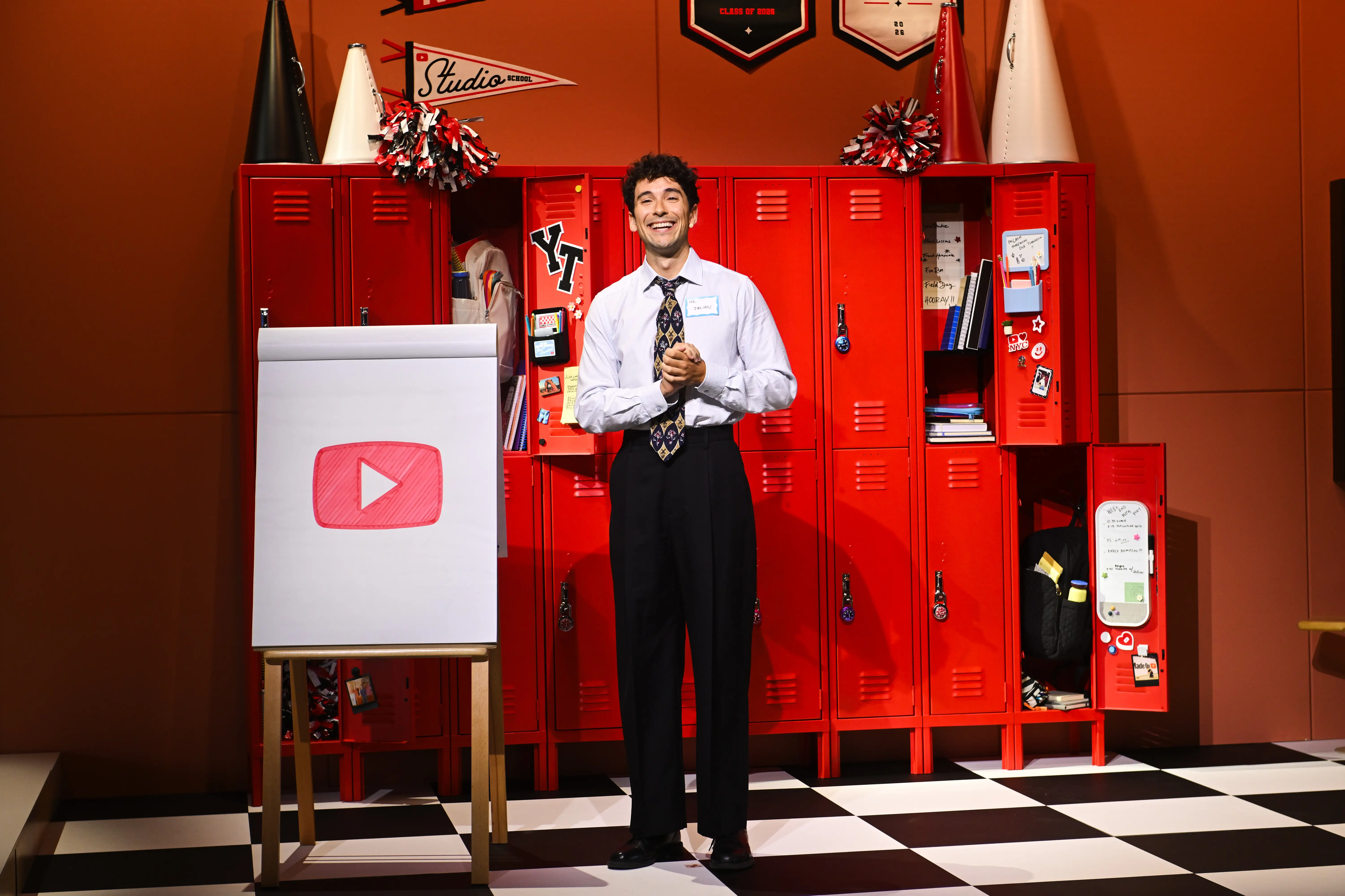 Content creator Julian Shapiro-Barnum spoke at the Made on YouTube event.
