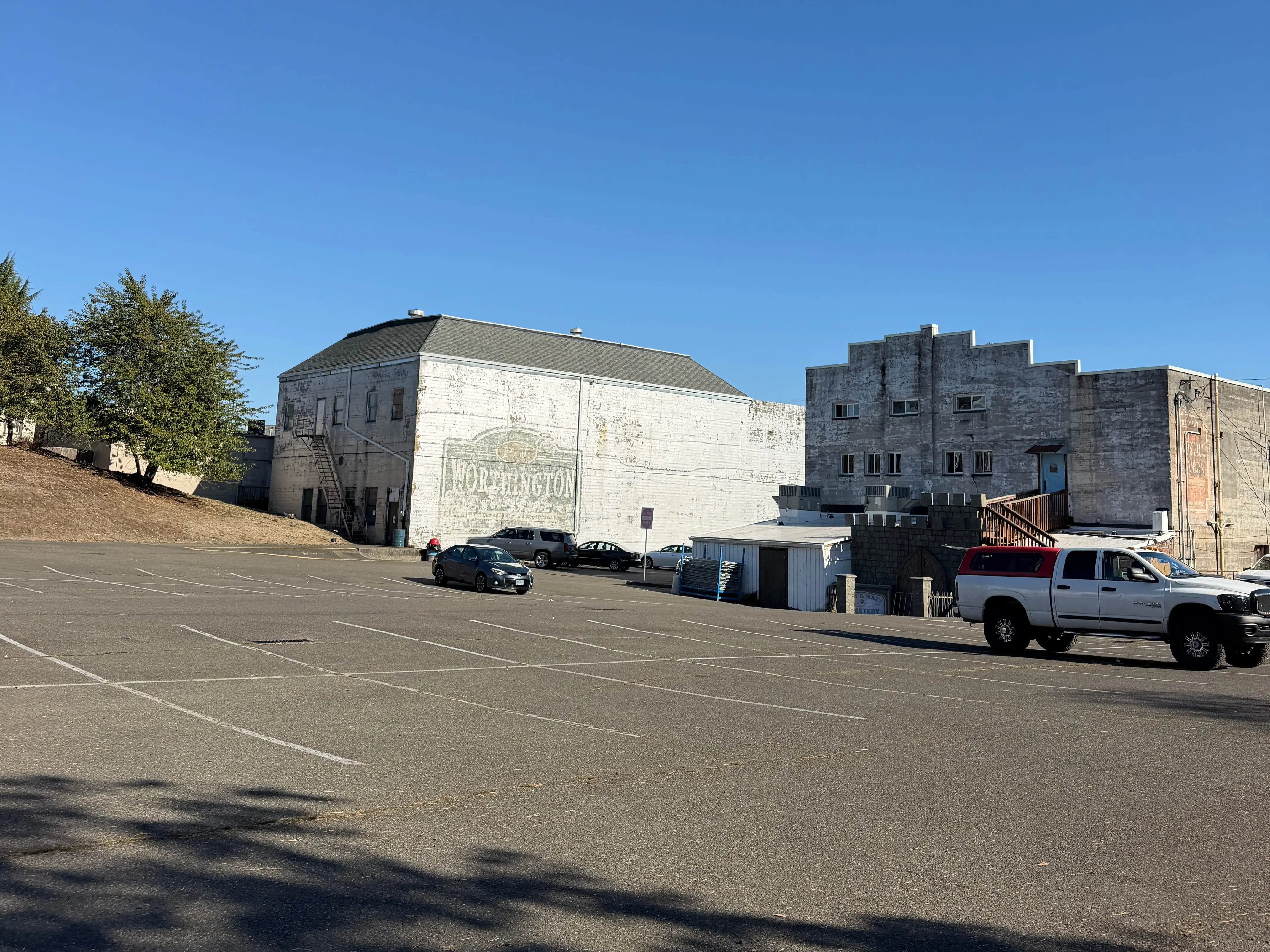 A parking lot.