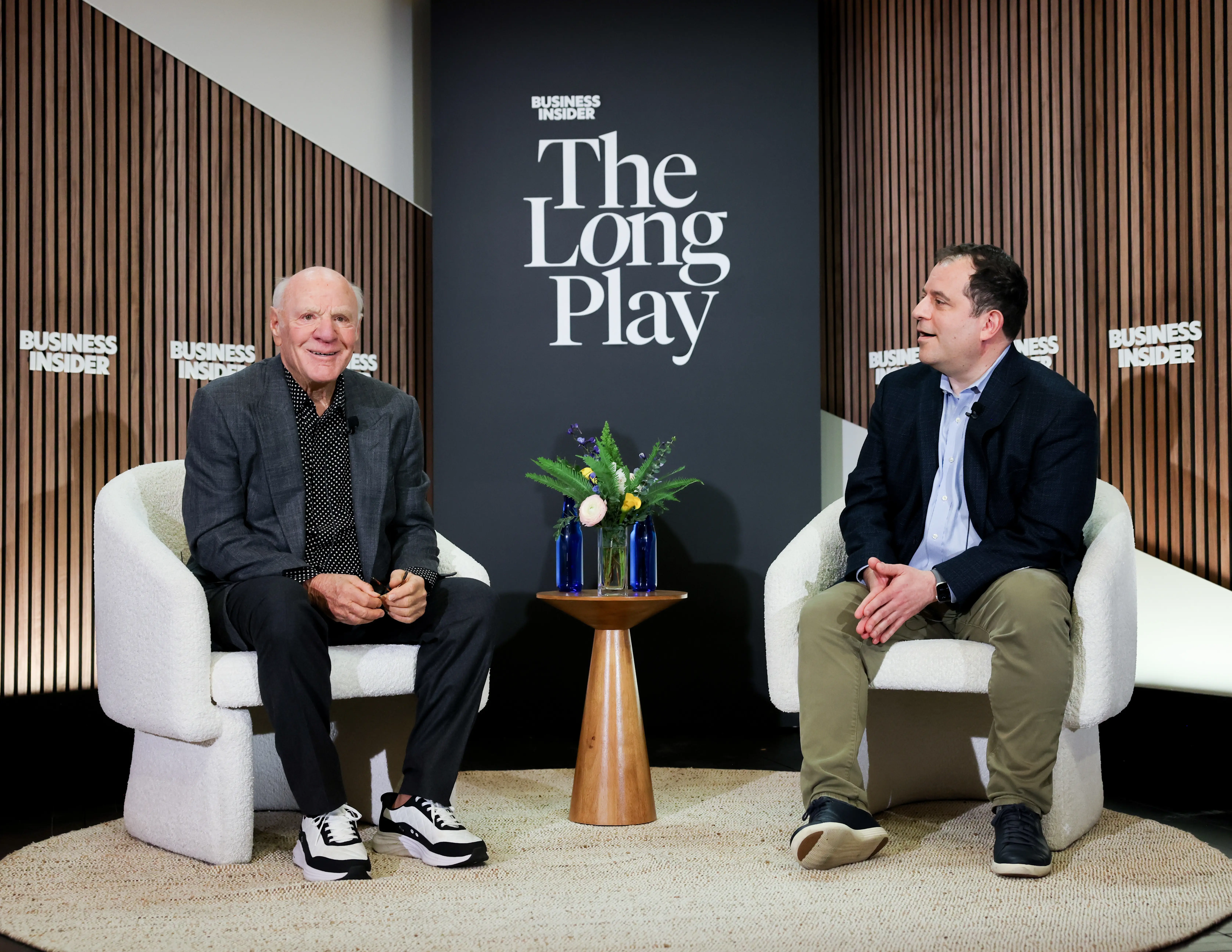Barry Diller and Peter Kafka on stage