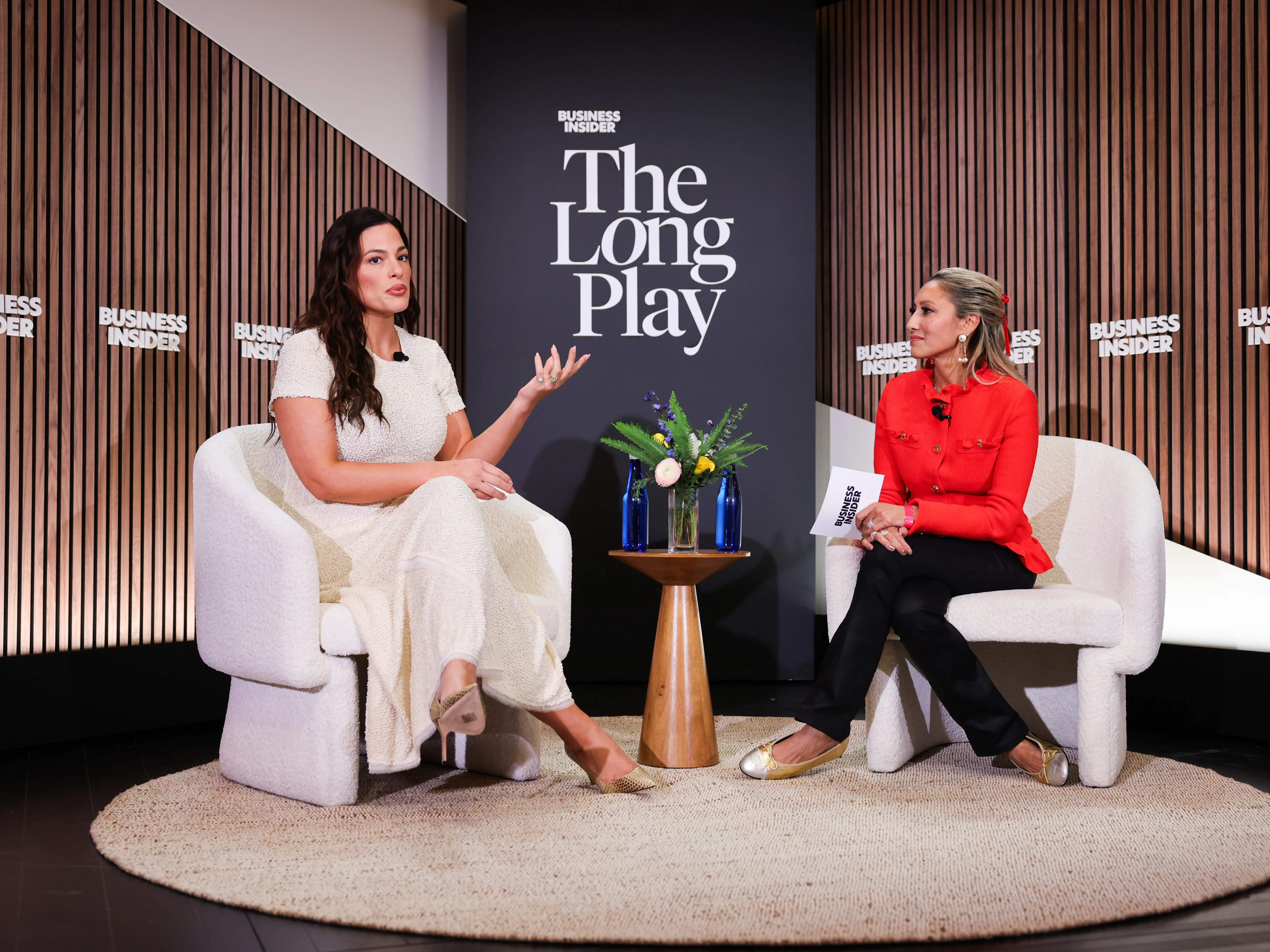 Model Ashley Graham talks to Business Insider's Leena Rao at Business Insider's The Long Play in New York City on October 29, 2026.