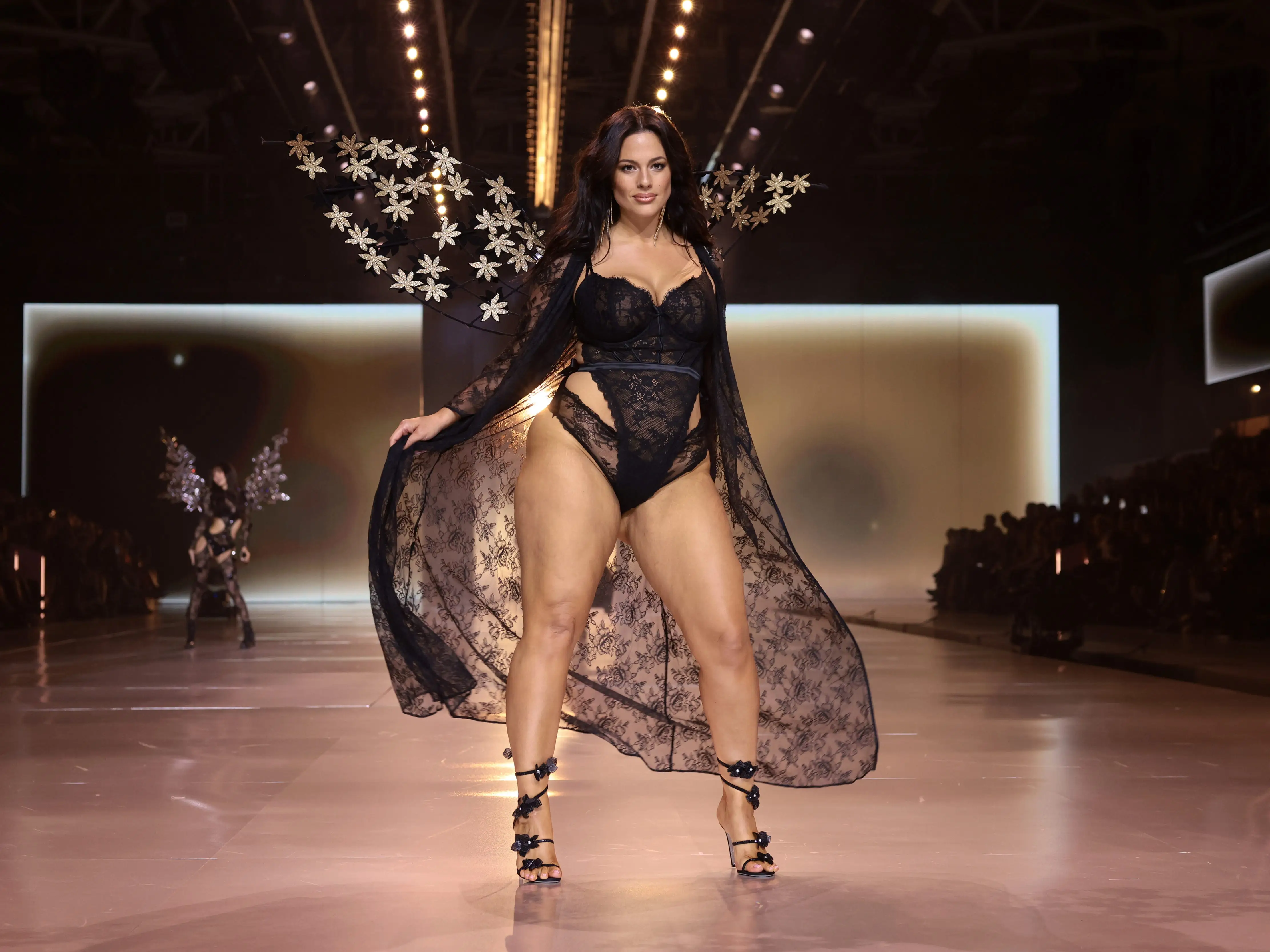 Ashley Graham walks the Victoria's Secret Fashion Show runway.