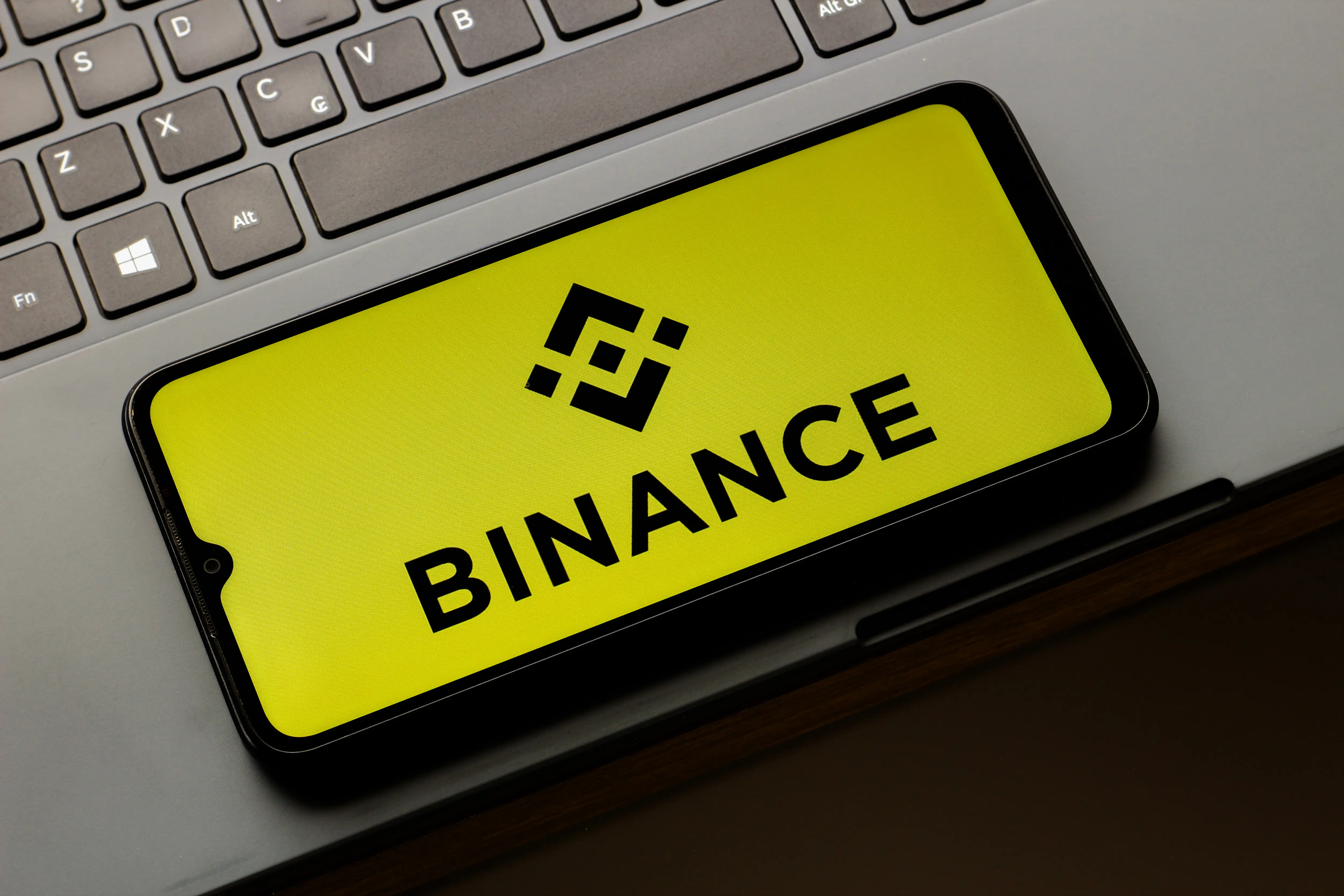 CANADA - 2026/10/13: In this photo illustration, the Binance logo is seen displayed on a smartphone screen. (Photo Illustration by Thomas Fuller/SOPA Images/LightRocket via Getty Images)