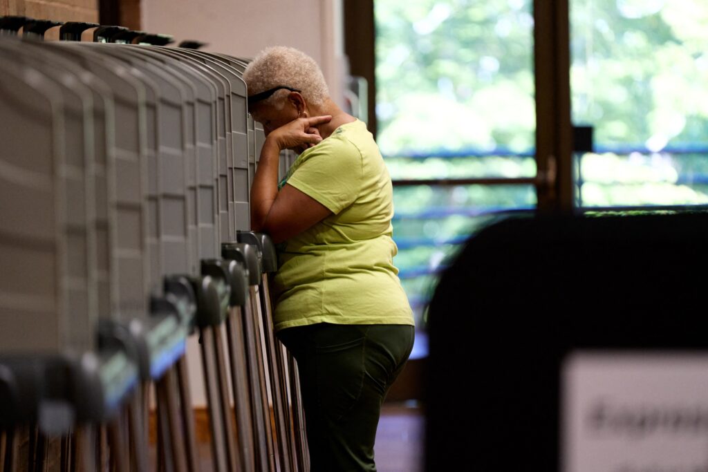 After Trump said he didn’t trust mail ballots, Democrats turned to voting in person