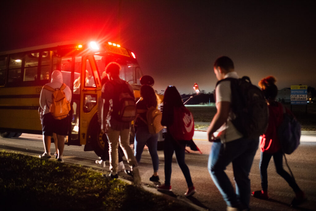 Under permanent daylight saving time, kids’ commutes would be a lot darker