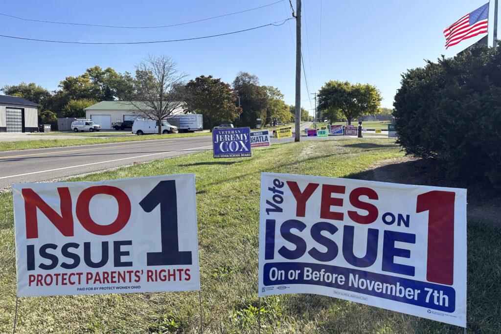 Ohio votes on abortion rights today. Eleven states may follow in 2024.