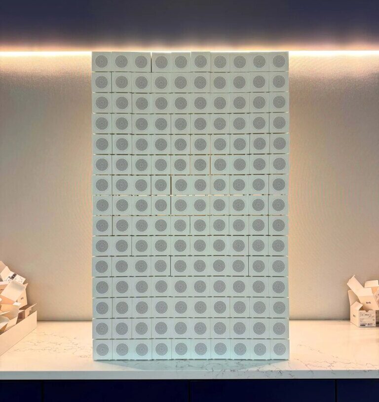 We Linked 150 of Ikea’s $10 Speakers to Make a Wall of Sound