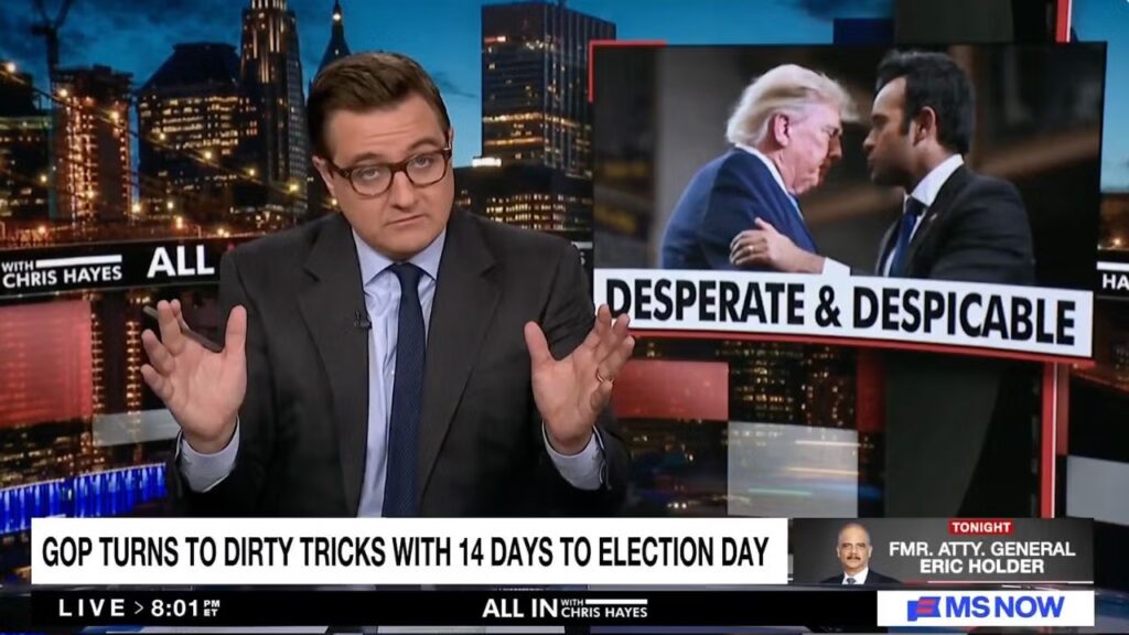 Vivek Ramaswamy’s Amy Acton Attack Ad Is ‘One of the Most Despicable Things’ Chris Hayes Has Seen in Politics