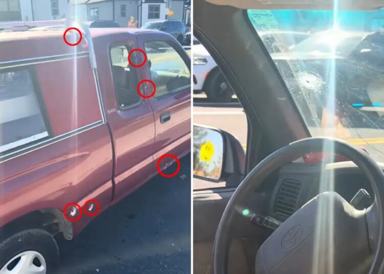Hero driver who tried to stop Oregon school shooter shows bullet hole-riddled truck: ‘Holy s–t’