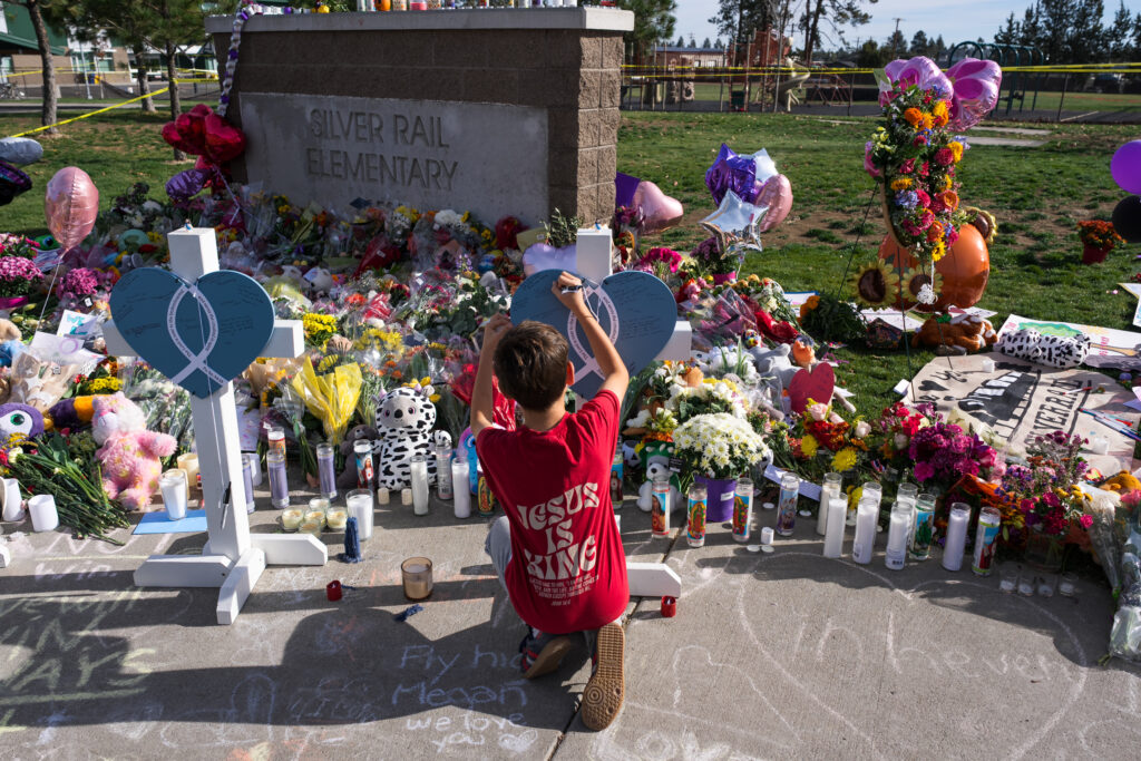 Oregon town known for its outdoor recreation reels after school shooting